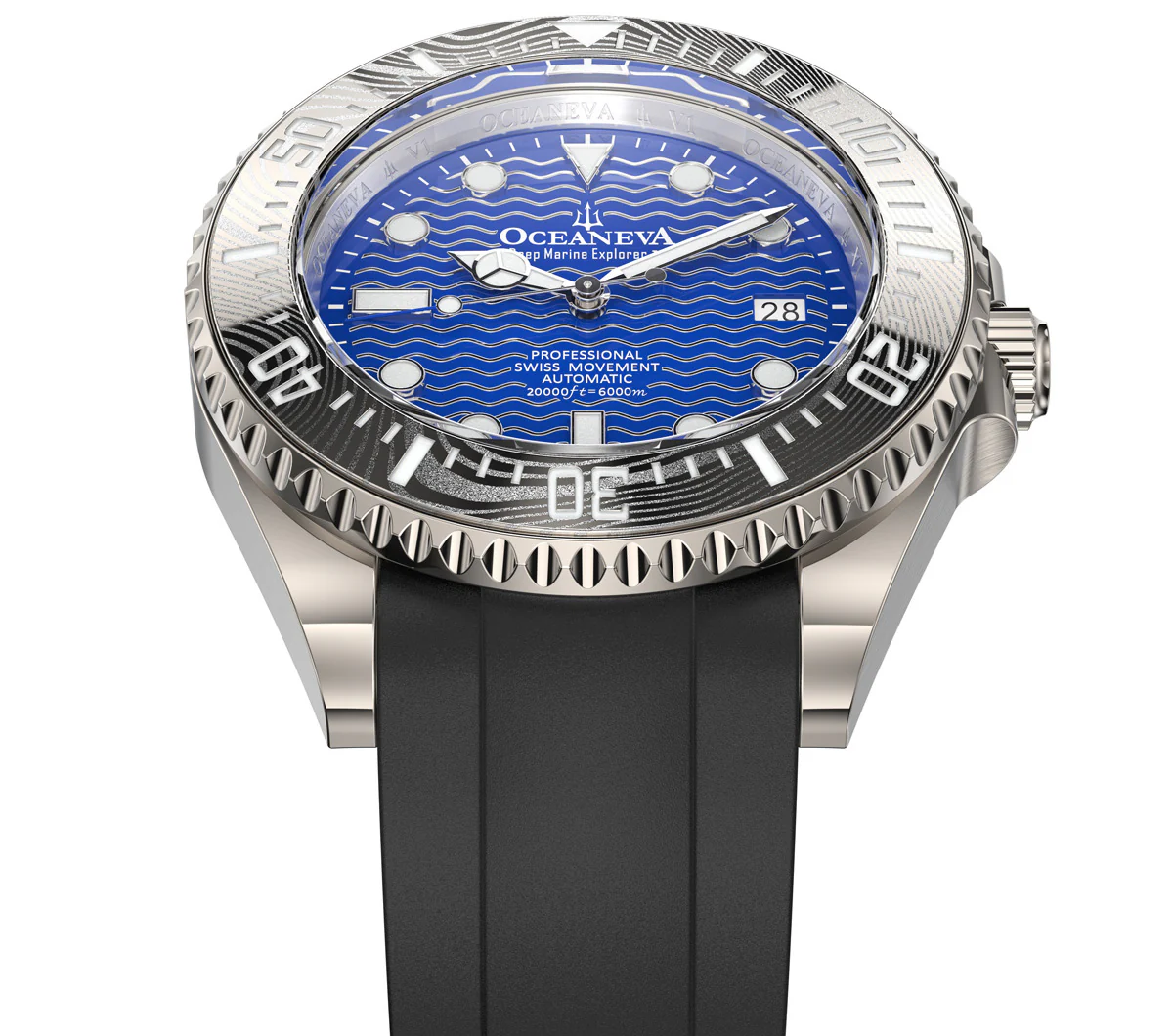 Deep Marine Explorer VI 6000m Grade 5 Titanium 6000m/BlueDial | Blue Dial - Image 8