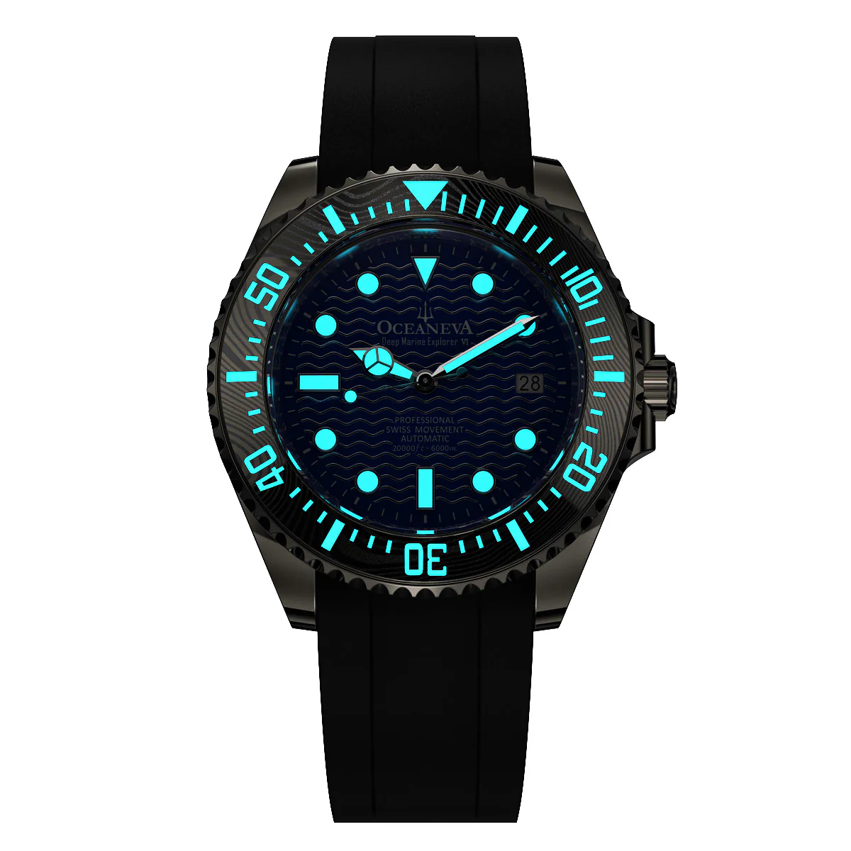 Deep Marine Explorer VI 6000m Grade 5 Titanium 6000m/BlueDial | Blue Dial - Image 9