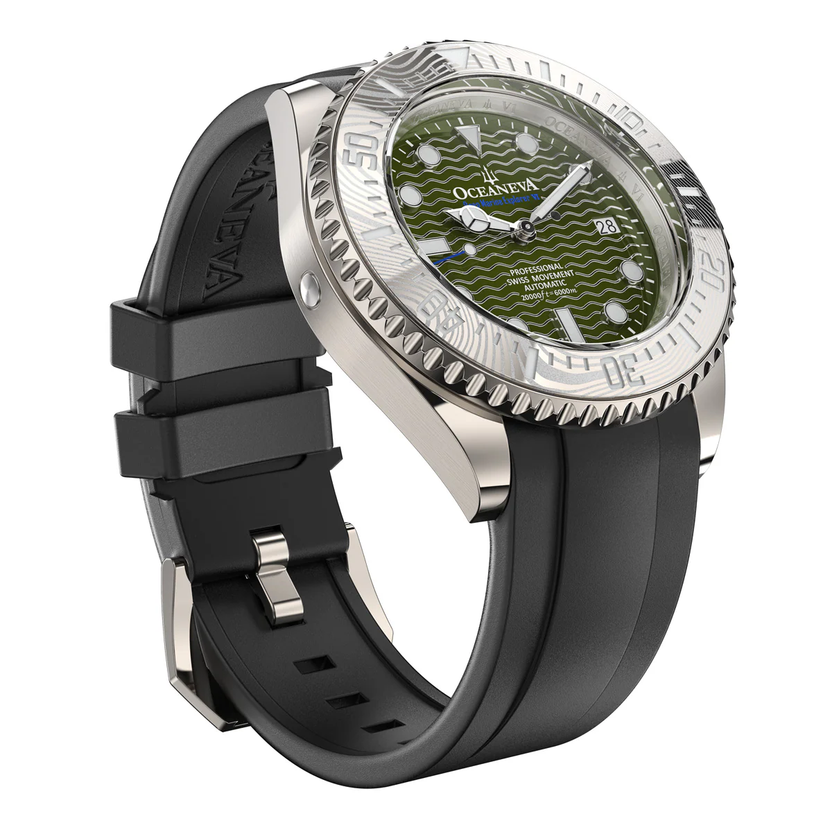 Deep Marine Explorer VI 6000m Grade 5 Titanium 6000m/ODGreenDial | Green Dial - Image 16