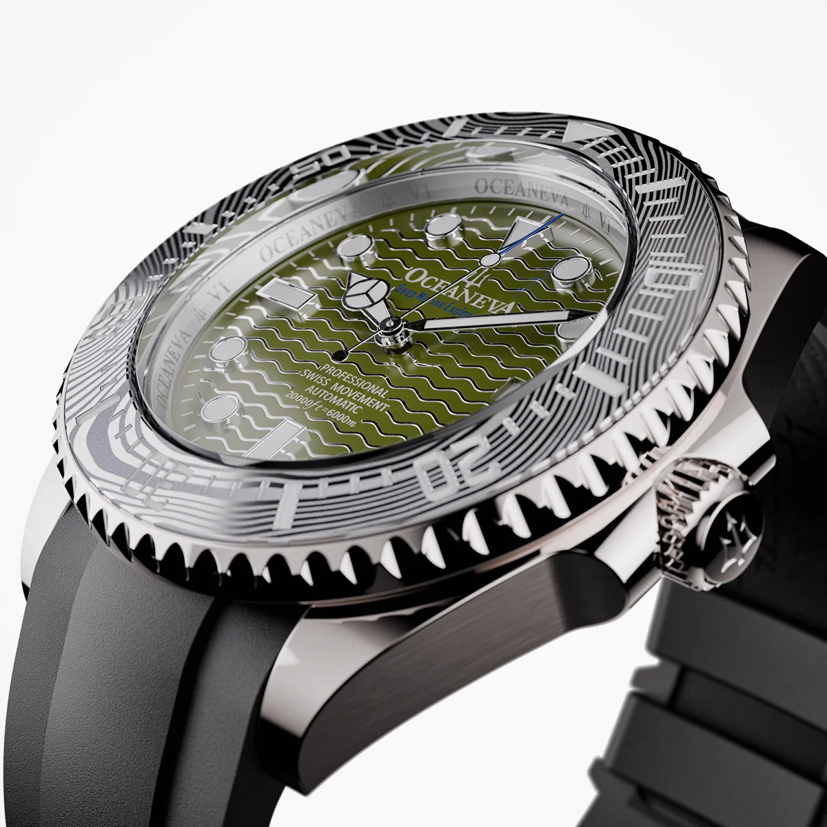 Deep Marine Explorer VI 6000m Grade 5 Titanium 6000m/ODGreenDial | Green Dial - Image 20