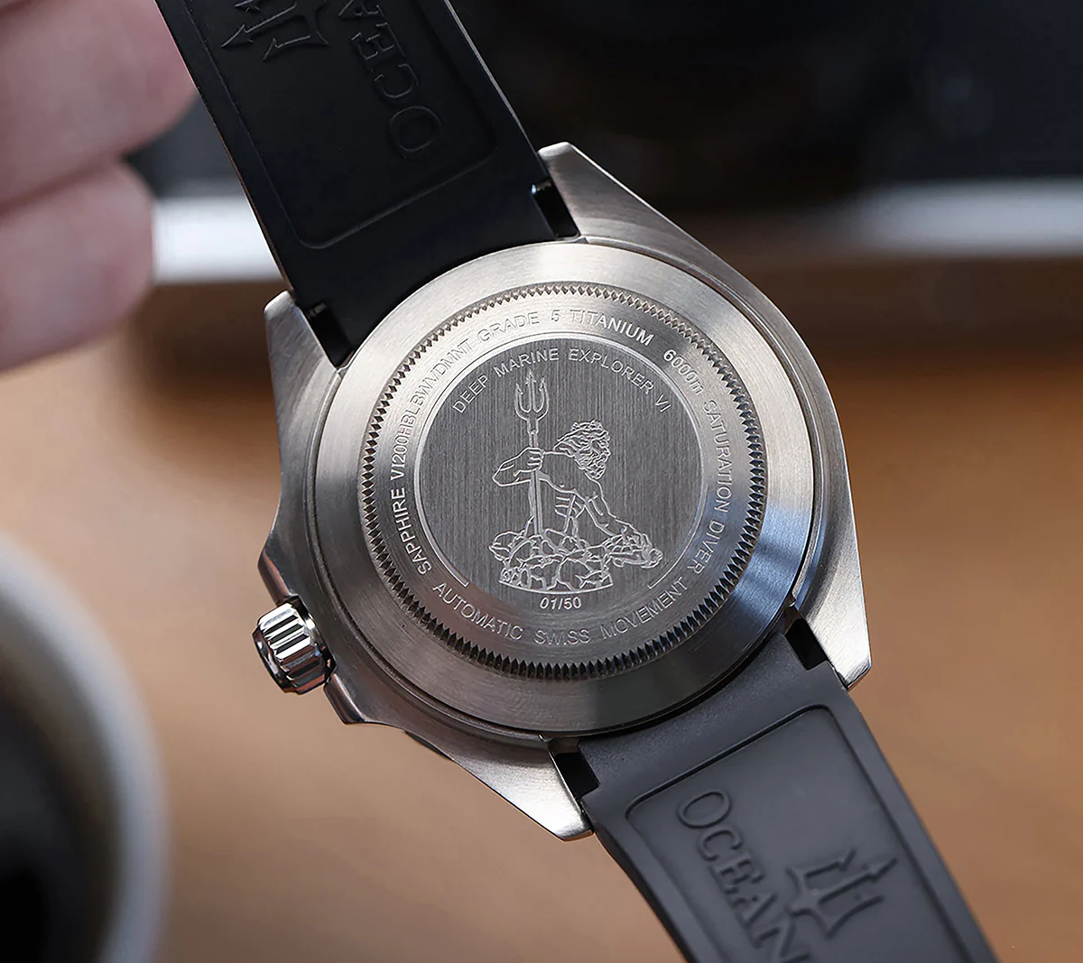 Deep Marine Explorer VI 6000m Grade 5 Titanium 6000m/ODGreenDial | Green Dial - Image 3