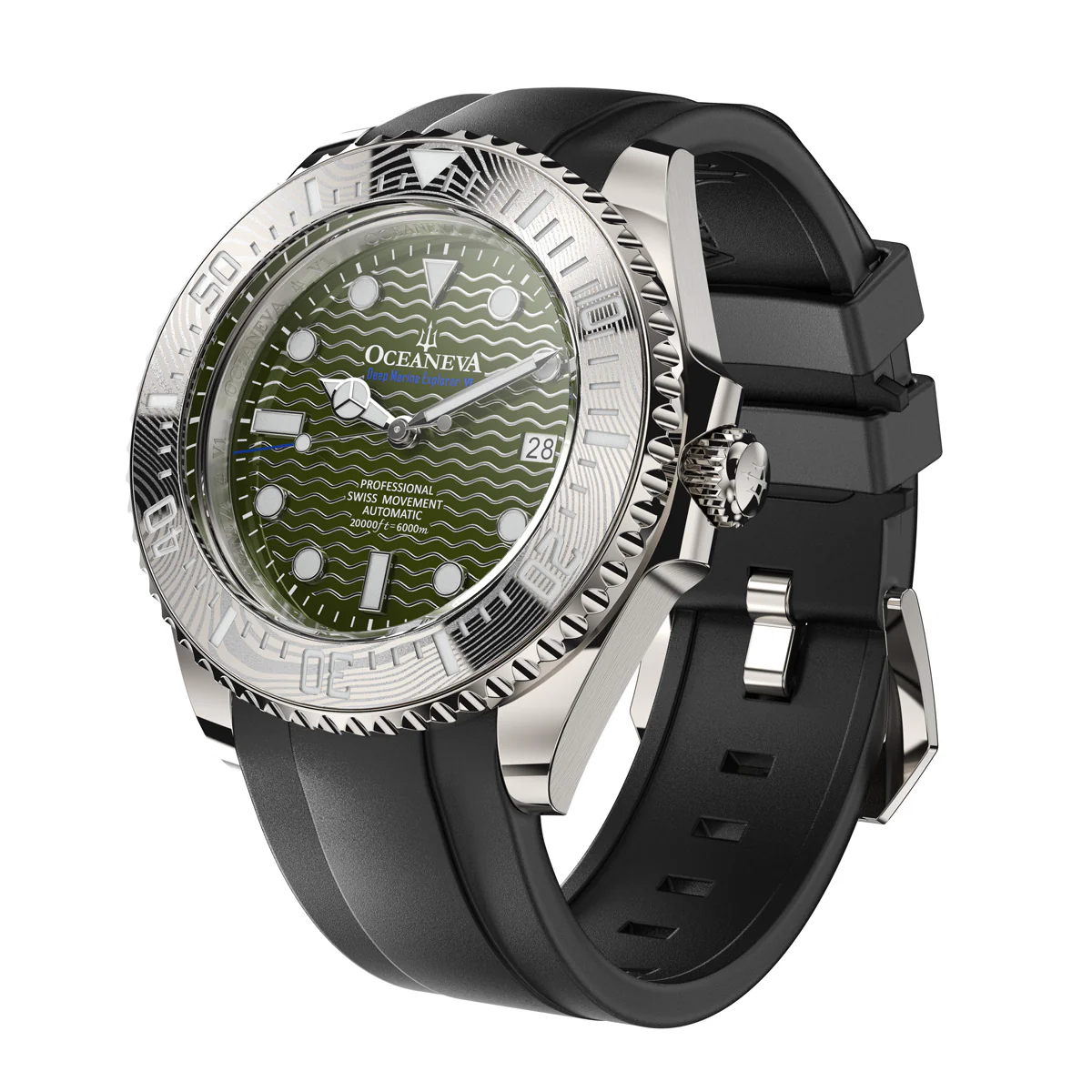 Deep Marine Explorer VI 6000m Grade 5 Titanium 6000m/ODGreenDial | Green Dial - Image 35