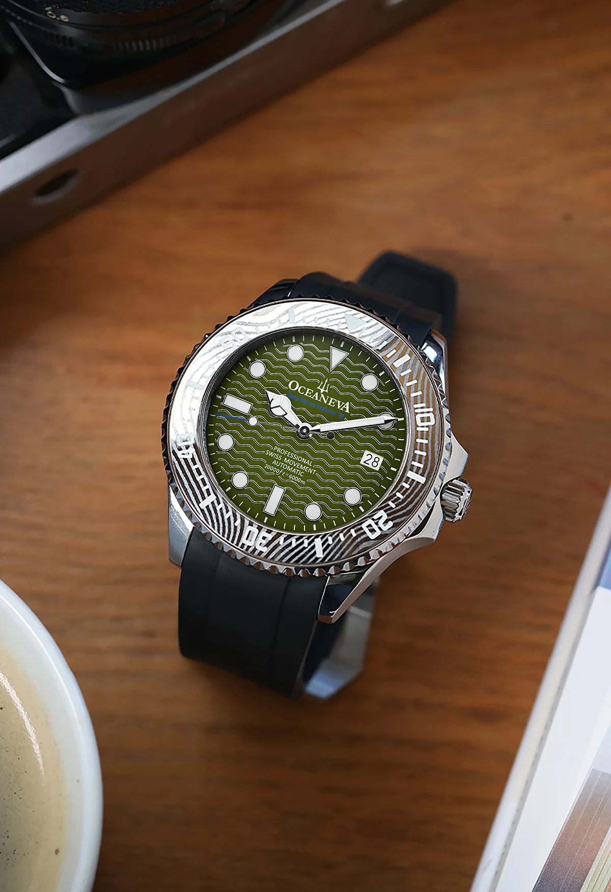 Deep Marine Explorer VI 6000m Grade 5 Titanium 6000m/ODGreenDial | Green Dial - Image 4