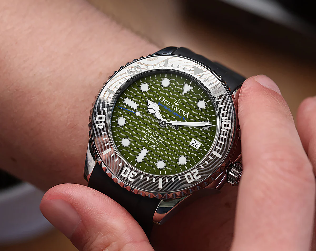 Deep Marine Explorer VI 6000m Grade 5 Titanium 6000m/ODGreenDial | Green Dial - Image 6