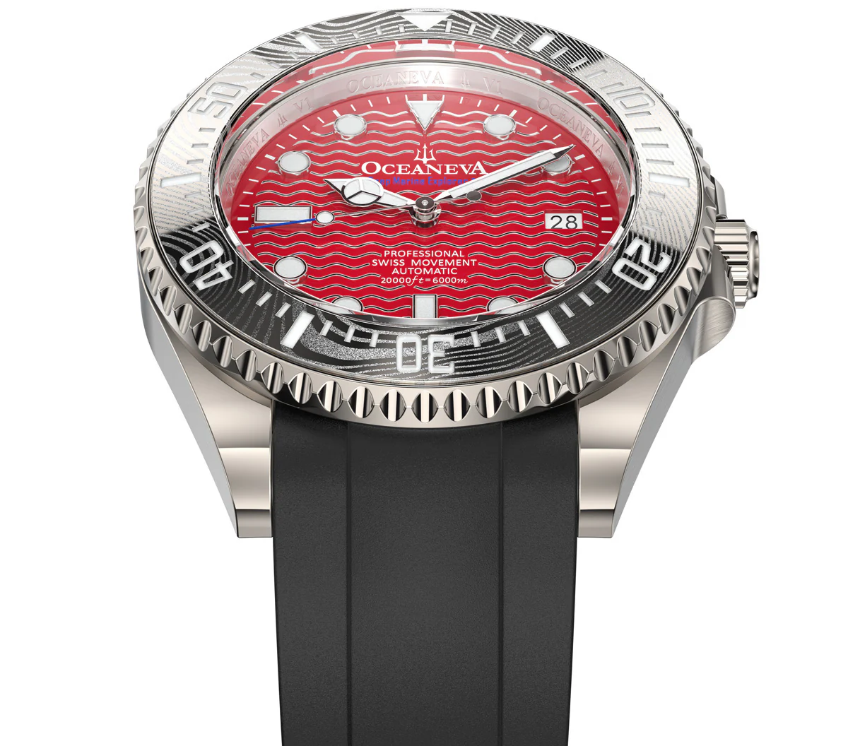 Deep Marine Explorer VI 6000m Grade 5 Titanium 6000m/RedDial | Red Dial - Image 10