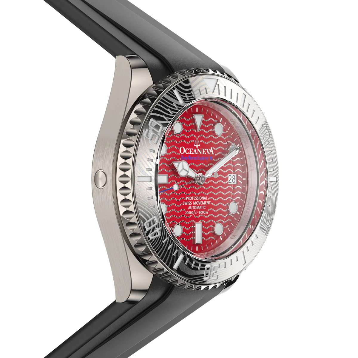 Deep Marine Explorer VI 6000m Grade 5 Titanium 6000m/RedDial | Red Dial - Image 20