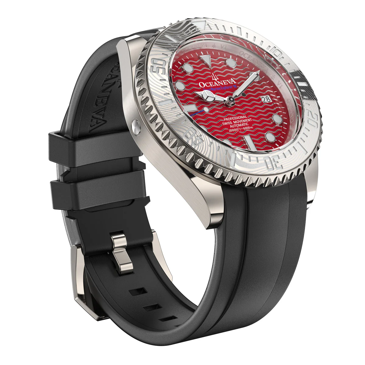 Deep Marine Explorer VI 6000m Grade 5 Titanium 6000m/RedDial | Red Dial - Image 26