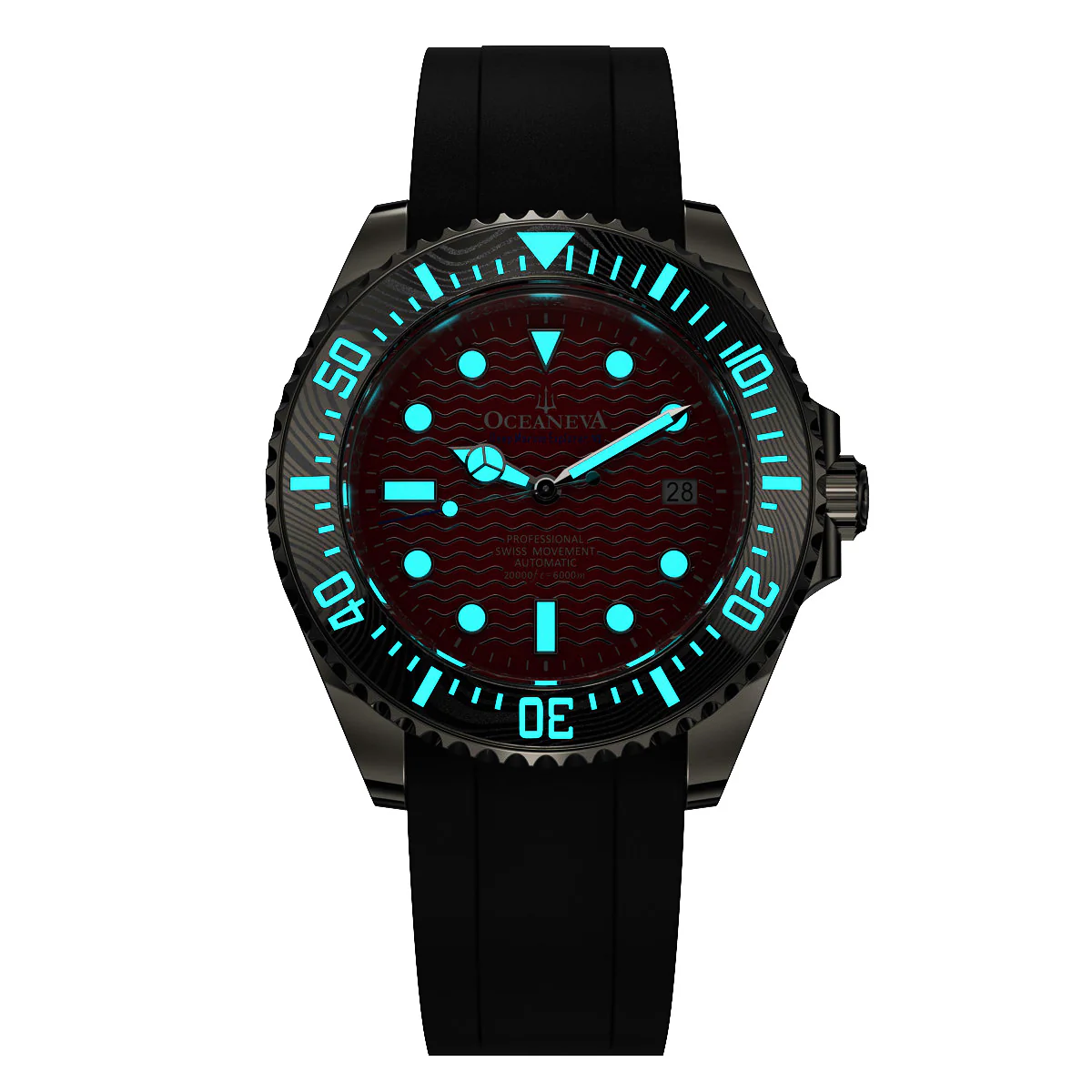 Deep Marine Explorer VI 6000m Grade 5 Titanium 6000m/RedDial | Red Dial - Image 7