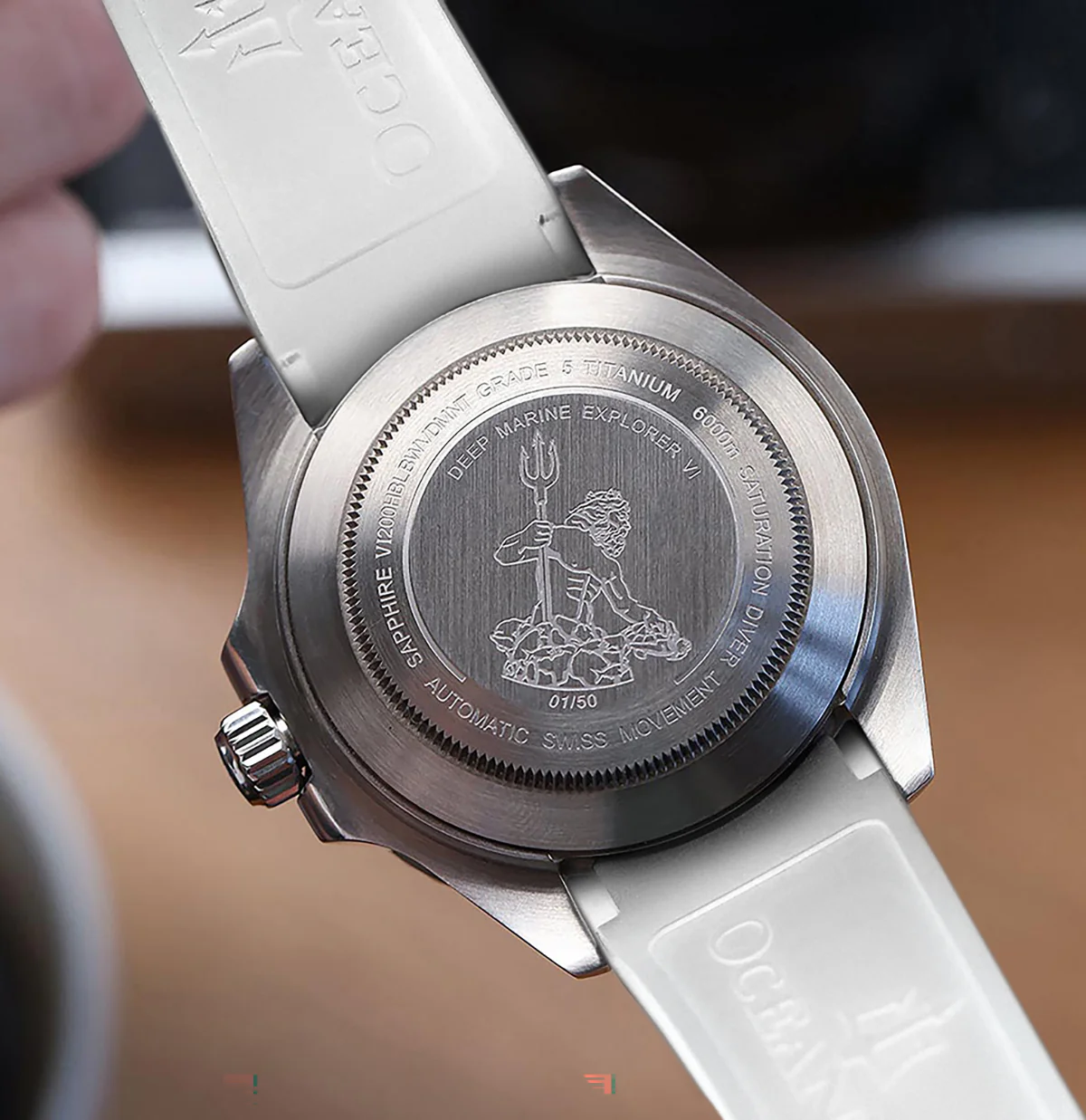 Deep Marine Explorer VI 6000m Grade 5 Titanium 6000m/WhiteDial | White Dial - Image 3