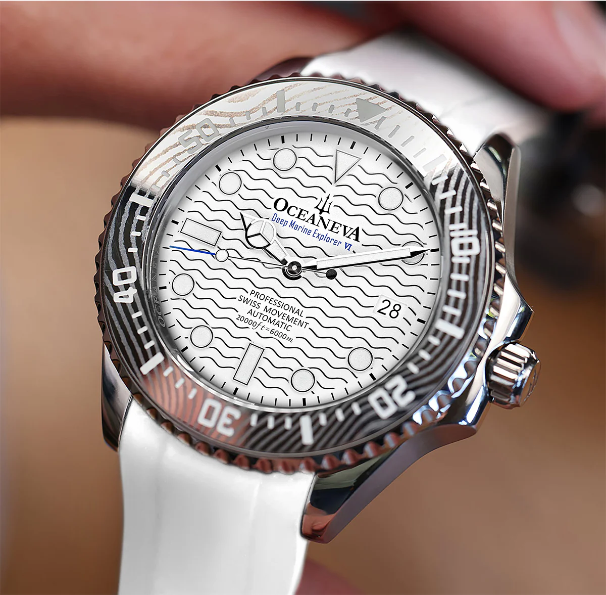 Deep Marine Explorer VI 6000m Grade 5 Titanium 6000m/WhiteDial | White Dial - Image 5