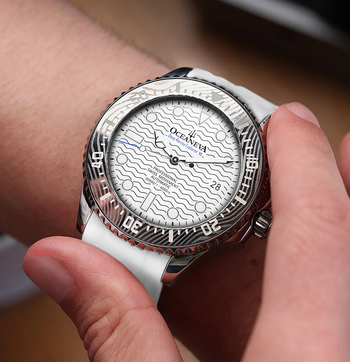 Deep Marine Explorer VI 6000m Grade 5 Titanium 6000m/WhiteDial | White Dial - Image 7