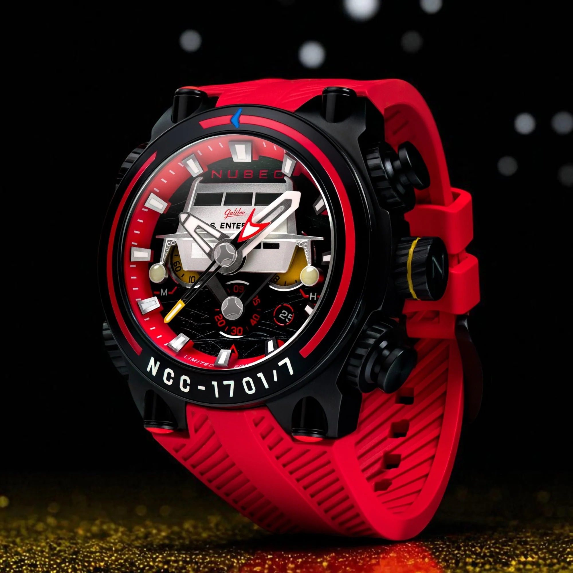 Deimos Chronograph Star Trek Galileo Limited Edition | Red Dial - Image 4