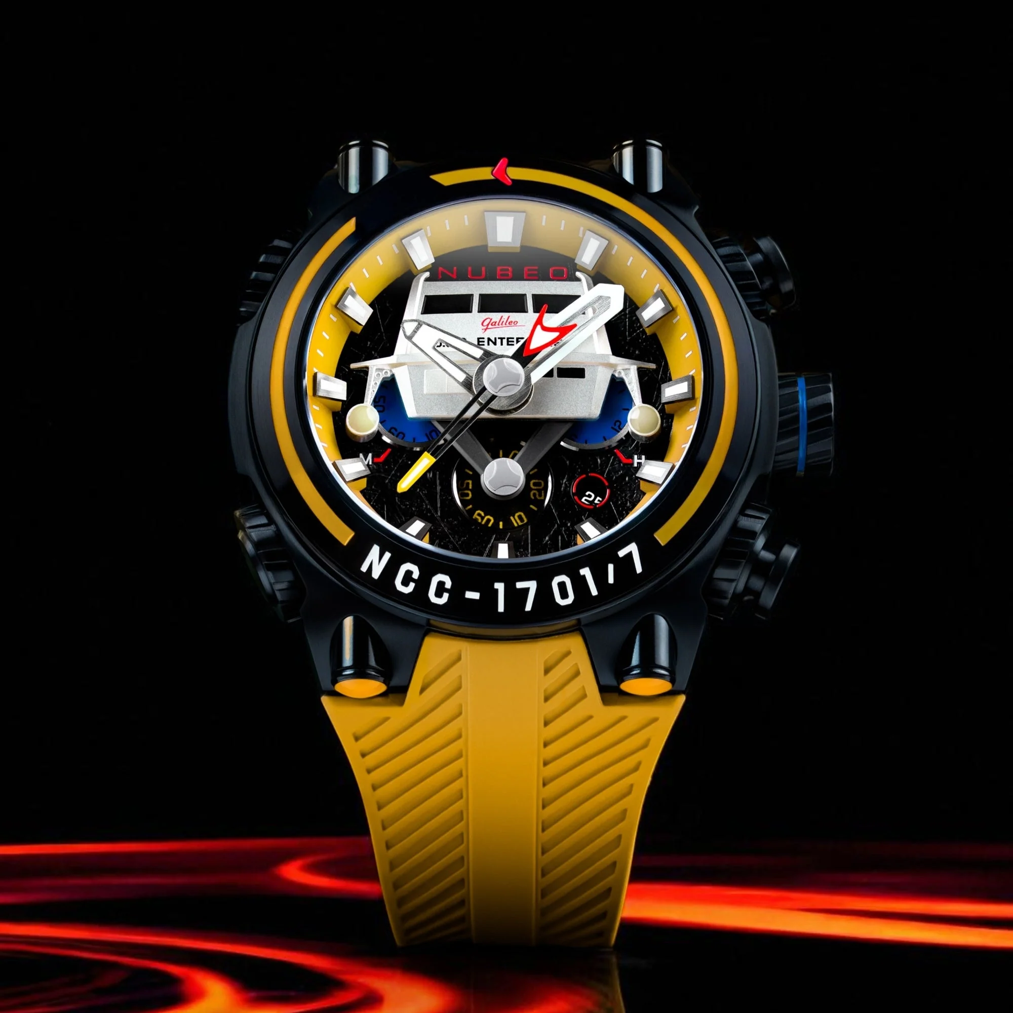 Deimos Chronograph Star Trek Galileo Limited Edition | Yellow Dial - Image 2