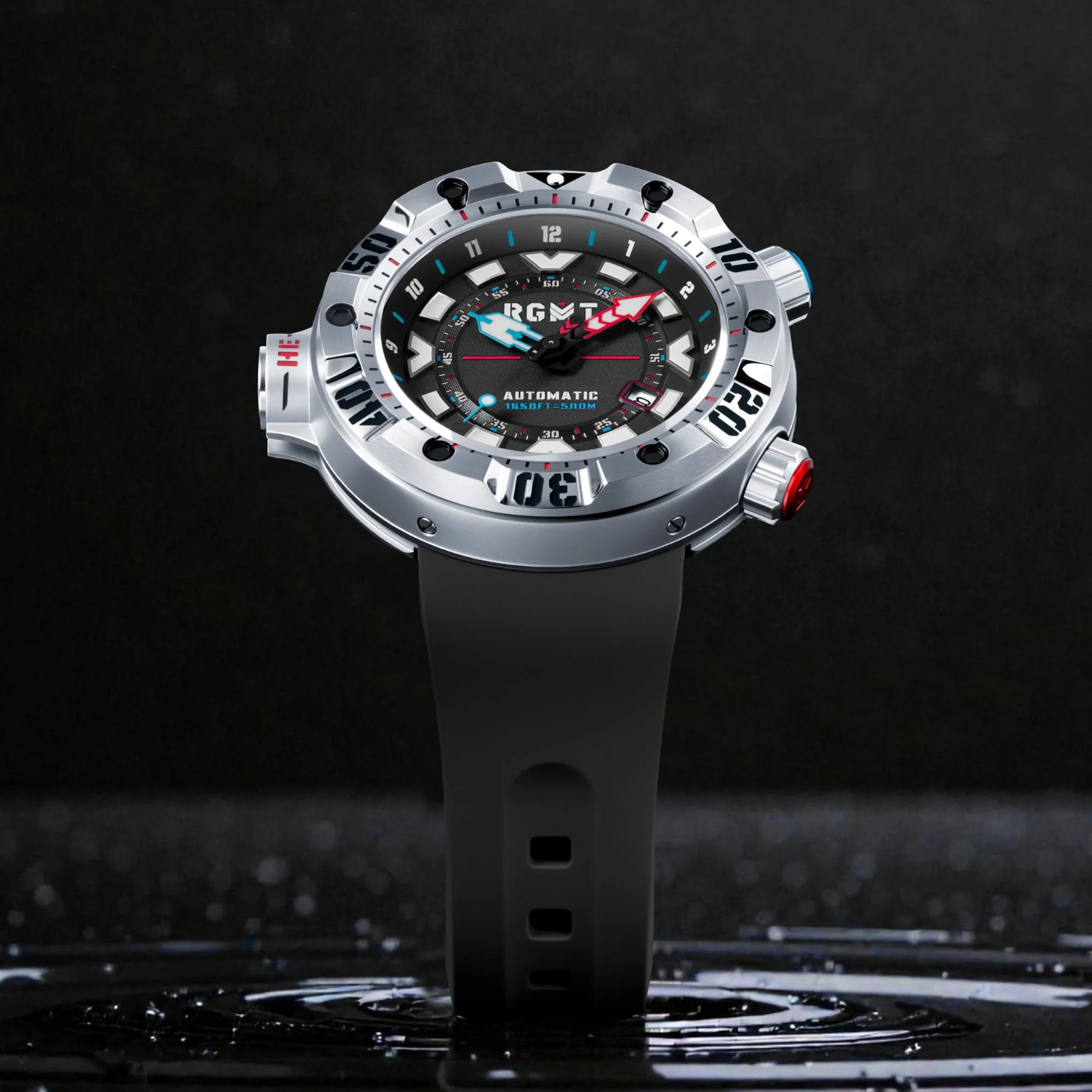 Depth Charge Automatic Black  / Silicone | Black Dial - Image 2