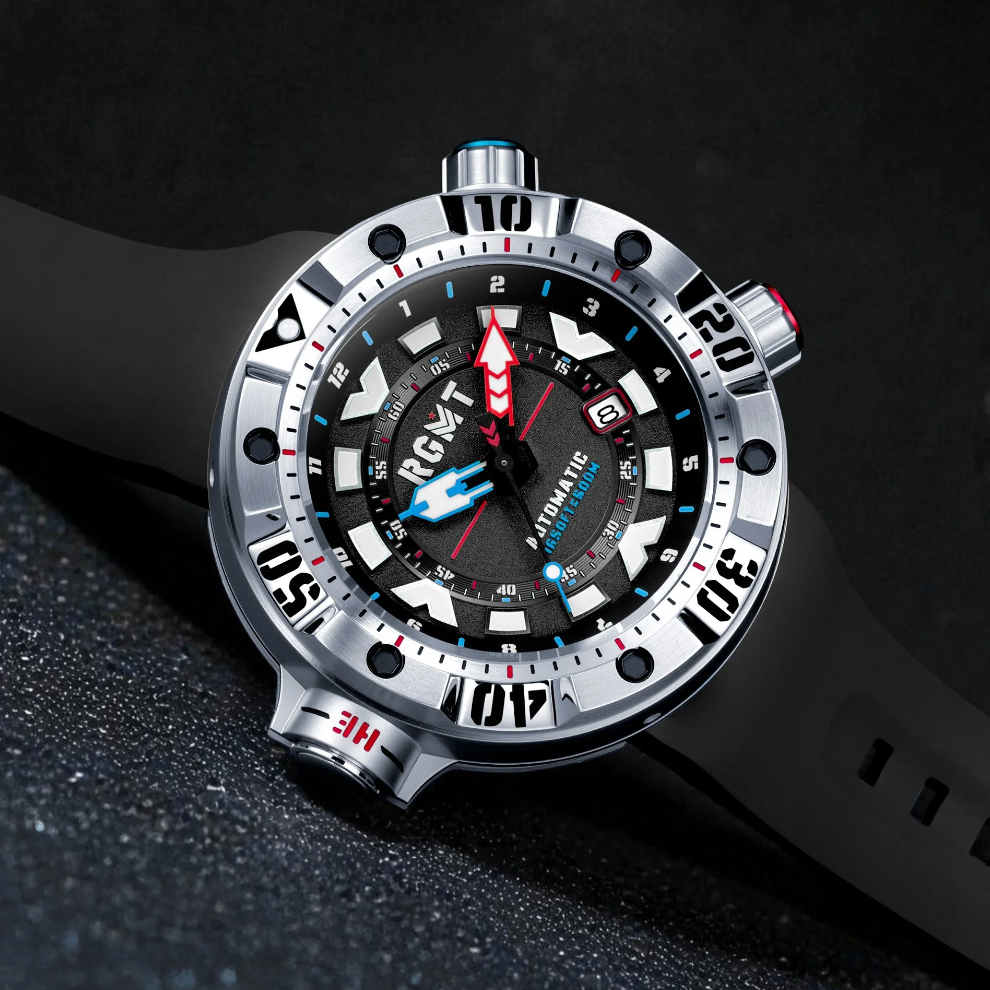 Depth Charge Automatic Black  / Silicone | Black Dial - Image 3