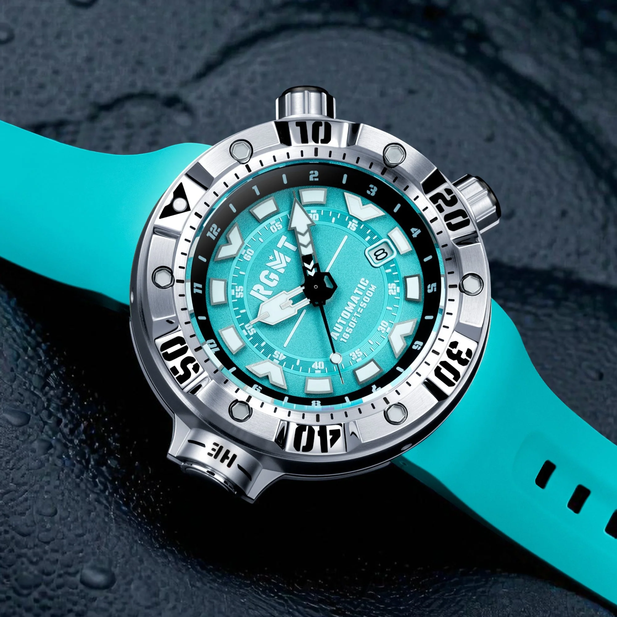 Depth Charge Automatic Light Blue  / Silicone | Blue Dial - Image 3
