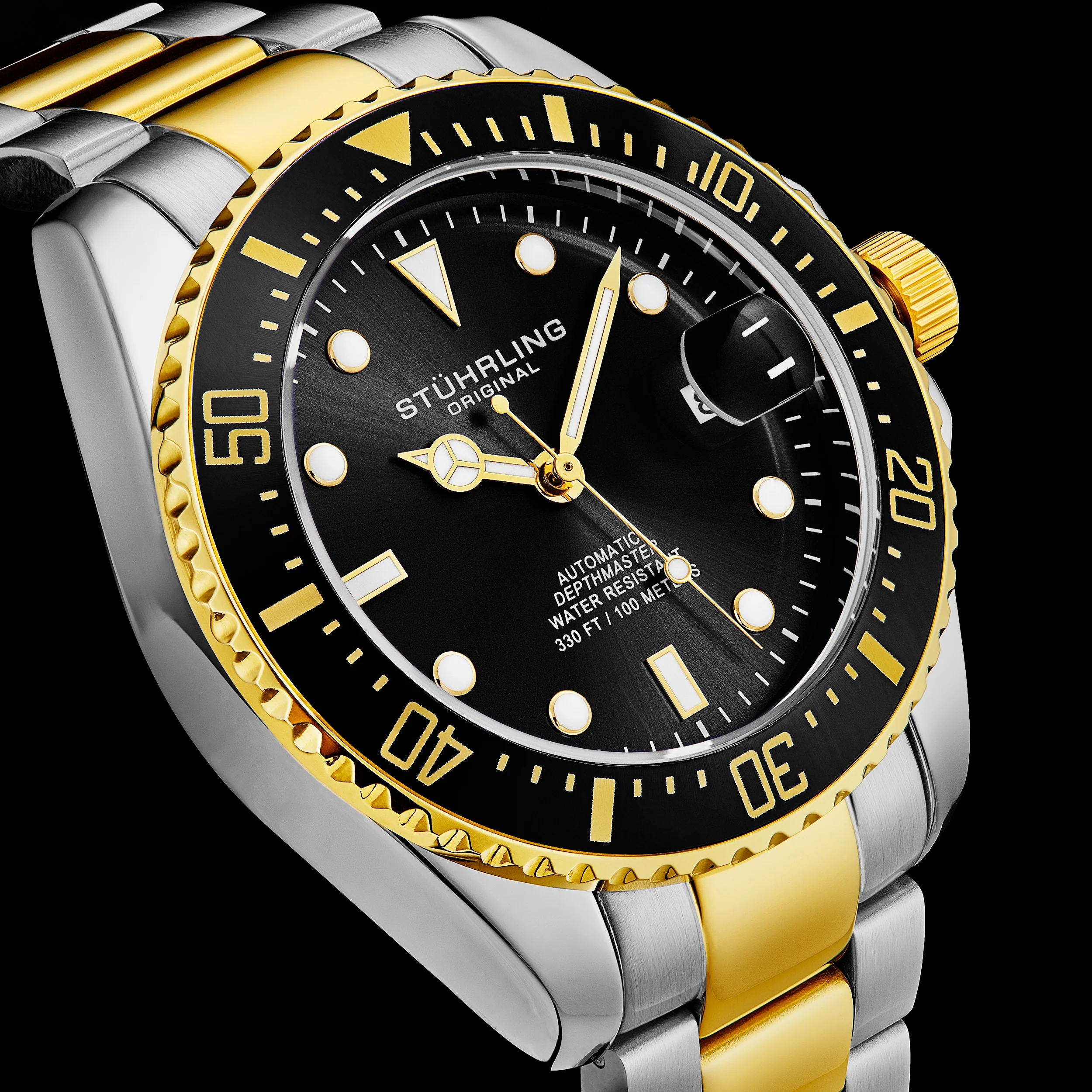 DEPTHMASTER 42MM DIVER Black and Gold/Stainless Steel | Black Dial - Image 2