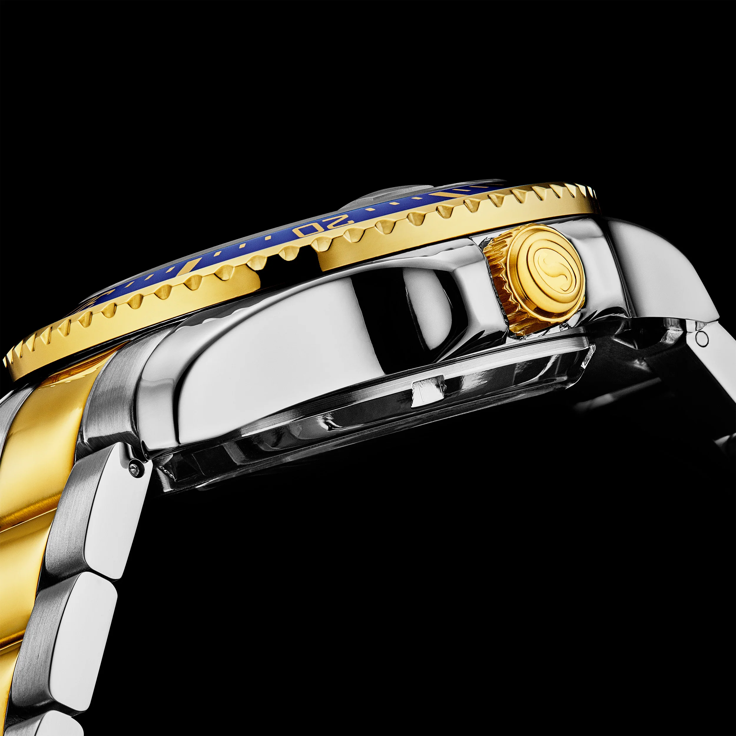 DEPTHMASTER 42MM DIVER Blue and Gold/Stainless Steel | Blue Dial - Image 4