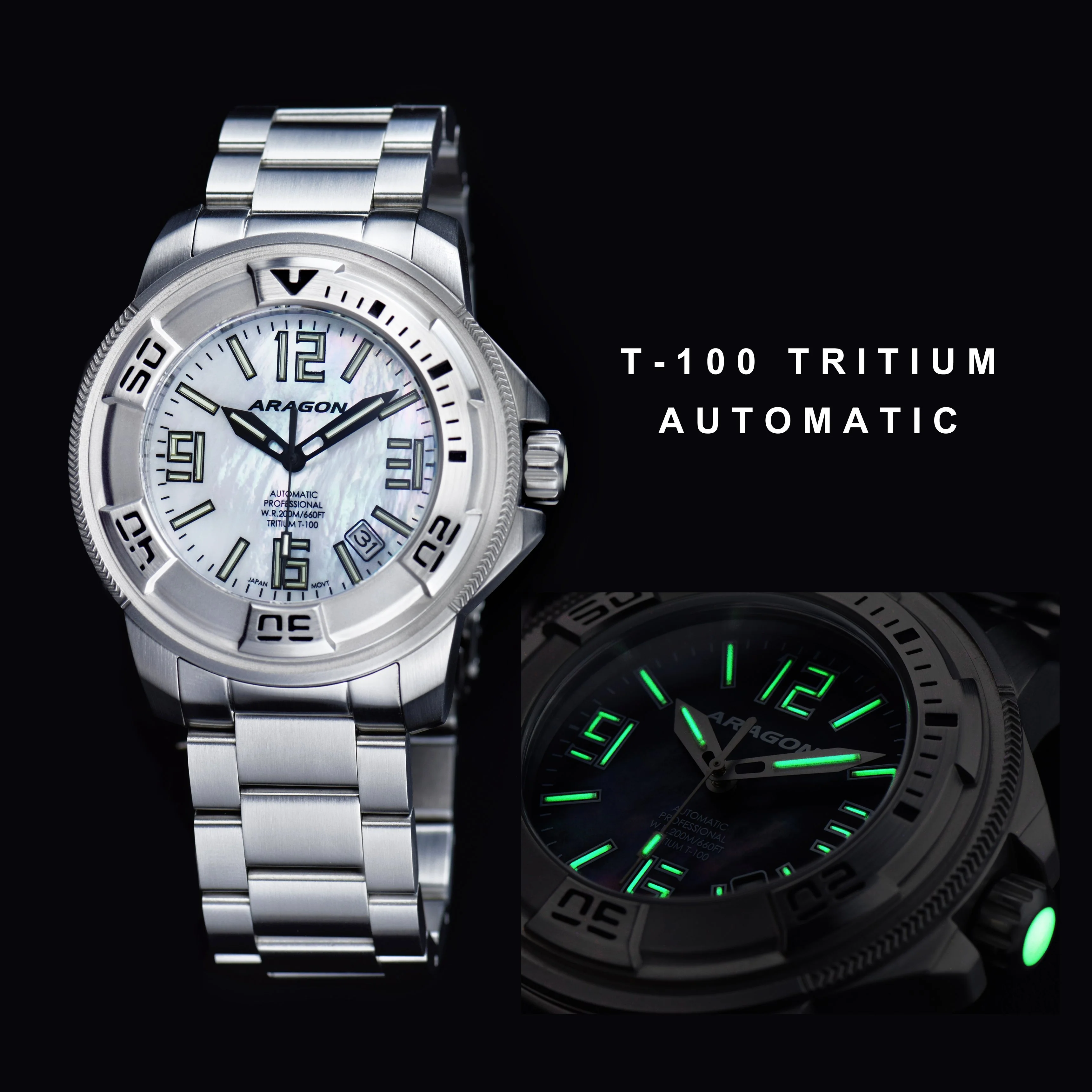 DF45 MOP T100 31 tubes Automatic White Mother of Pearl | Mother of Peal Dial - Image 4