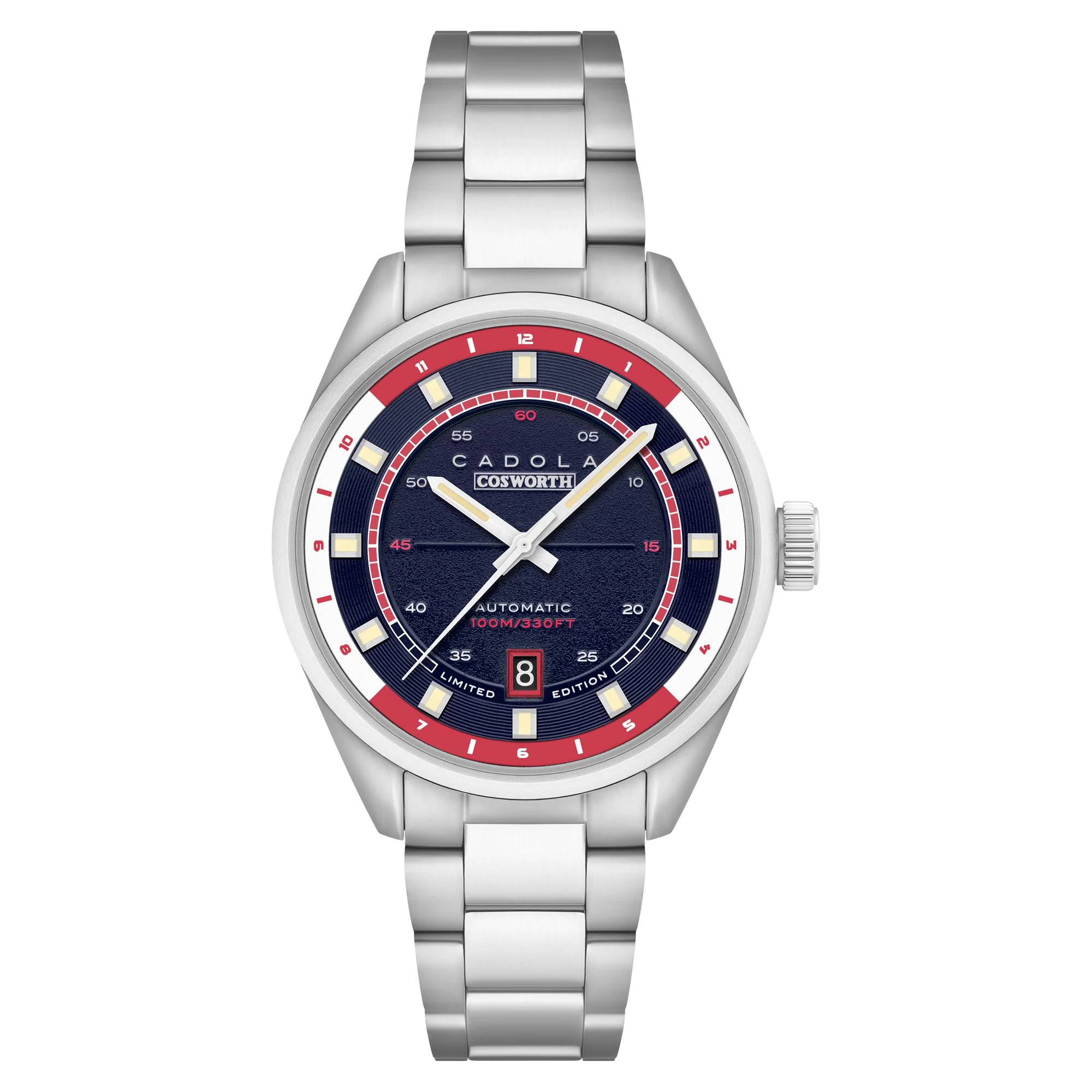 DFV-COSWORTH HELMET WATCH WINDER AUTOMATIC LIMITED EDITION BLUE / STAINLESS STEEL | Blue Dial - Image 2