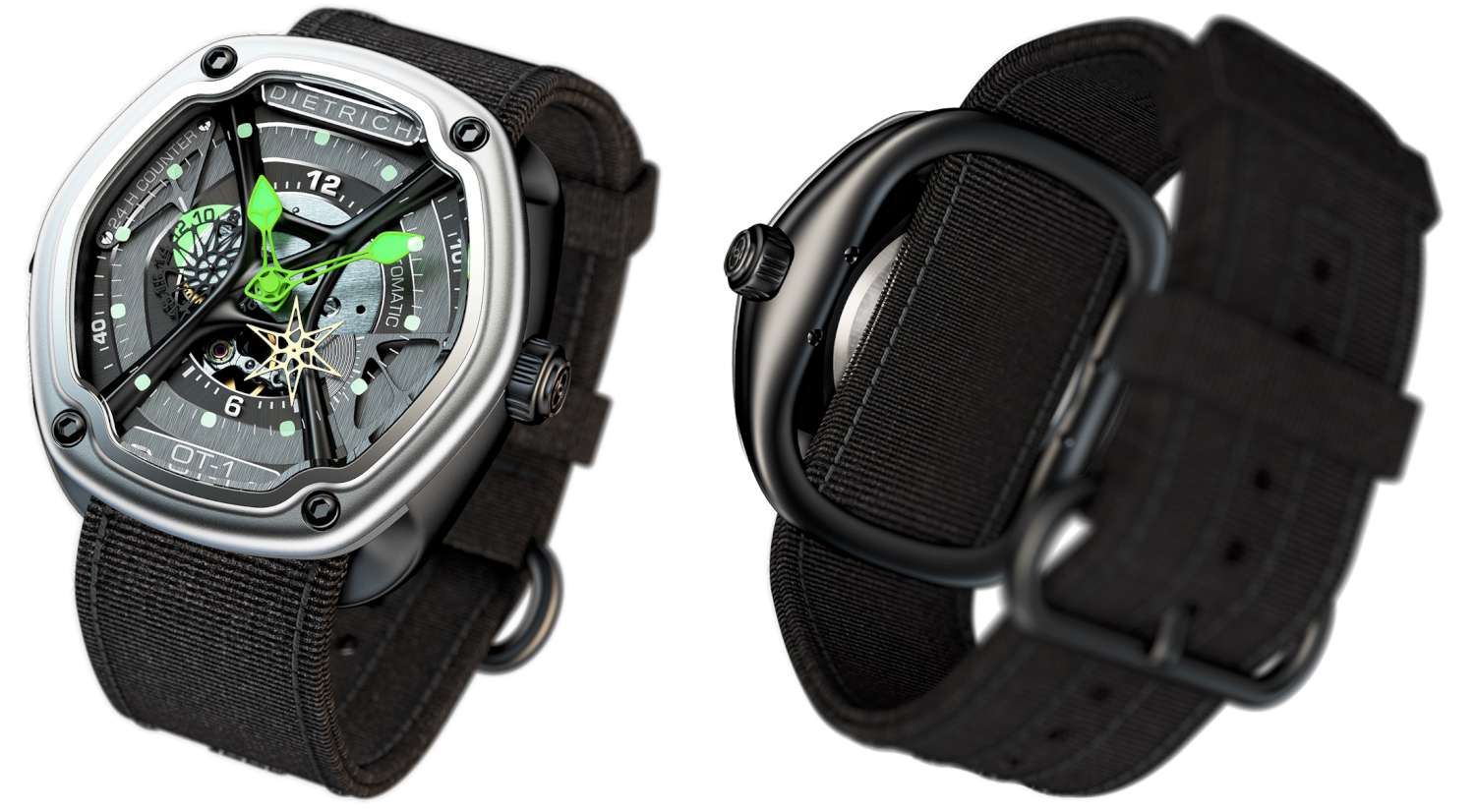 Dietrich 46mm / Black / Skeleton Skeleton Dial - Image 2