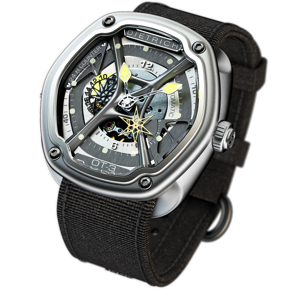 Dietrich 46mm / Black / Skeleton Skeleton Dial - Image 3
