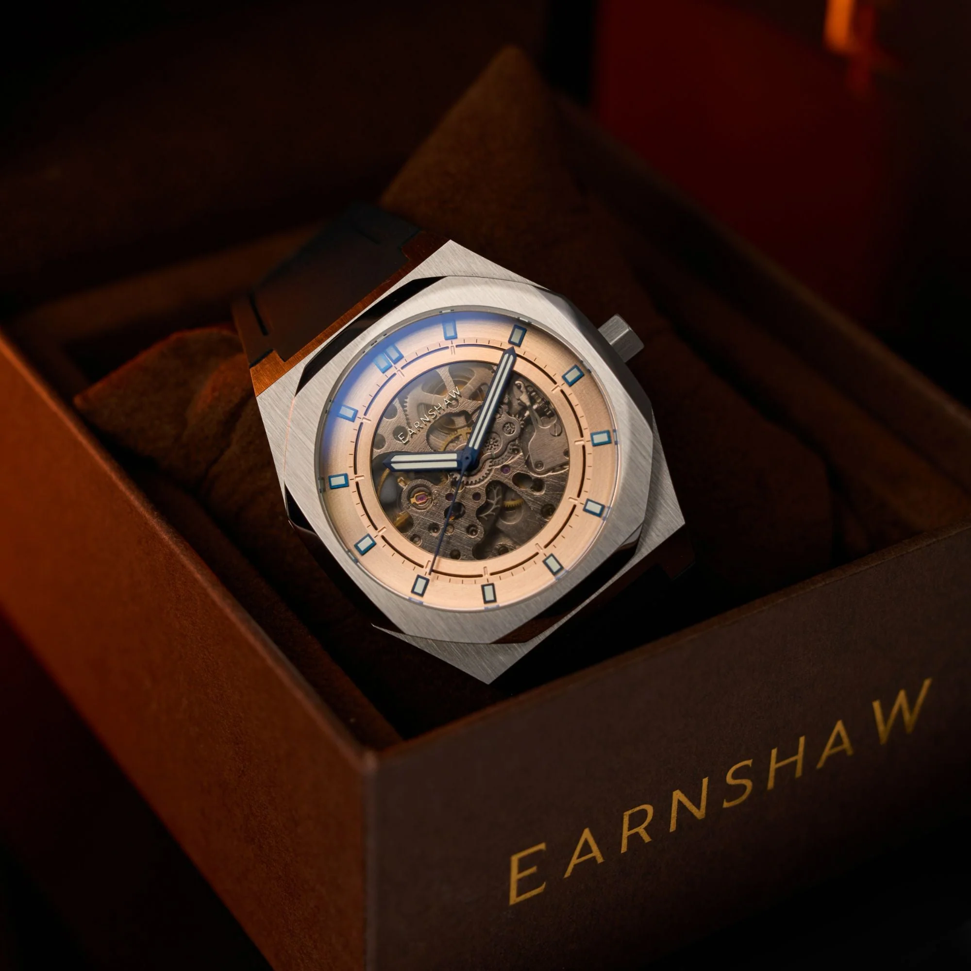 Discovery Drake Skeleton Automatic Rose Gold / Black Silicone | Rose Gold Dial - Image 4