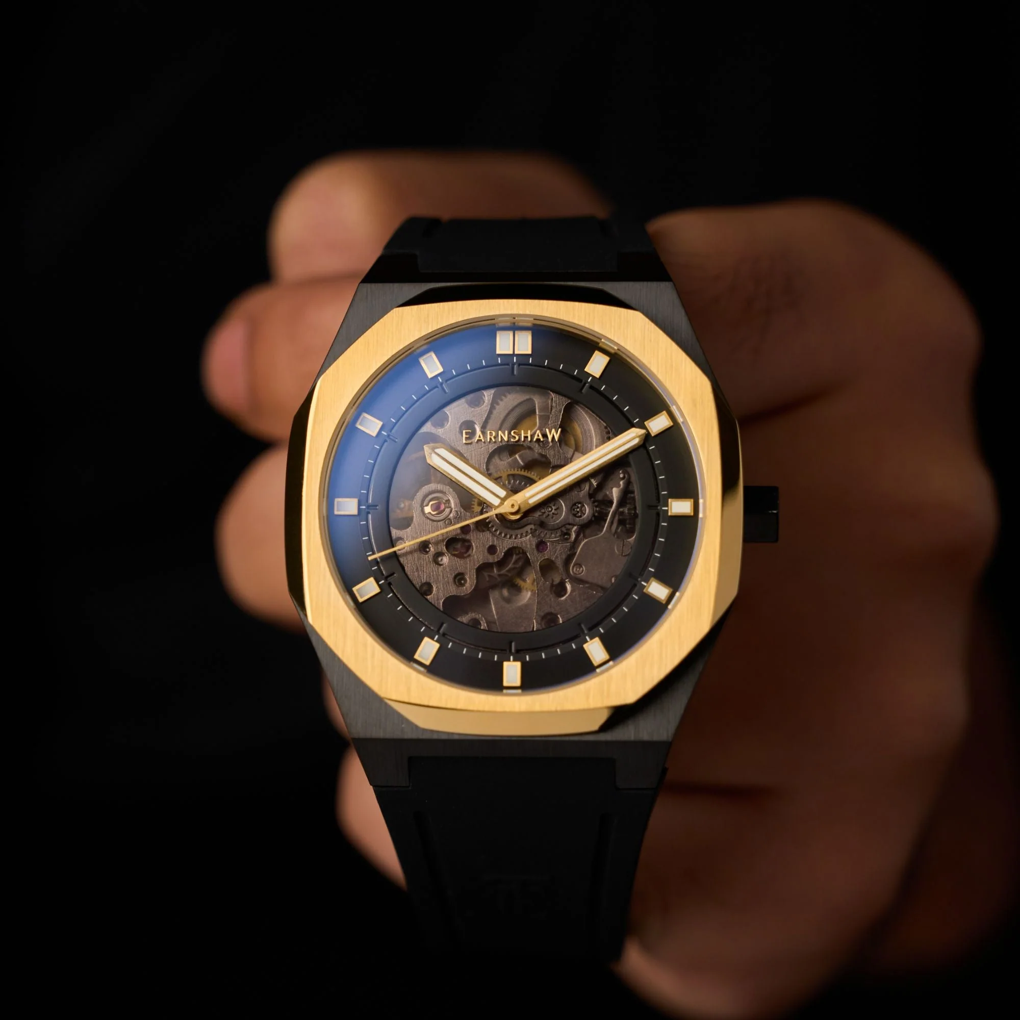 Discovery Drake Skeleton Automatic Black / Black Silicone | Black Dial - Image 2