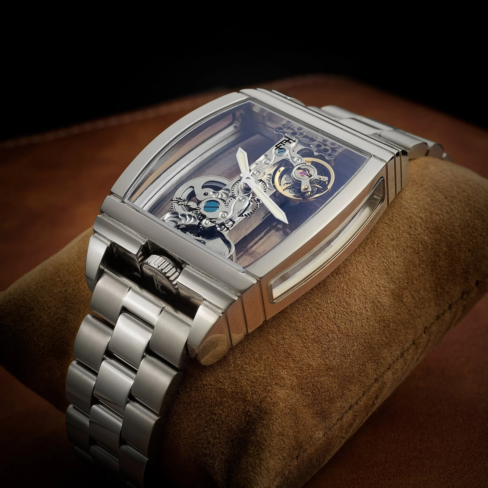 Discovery Wolver Bridge Mechanical Silver/ Stainless Steel | Transparent Dial - Image 3
