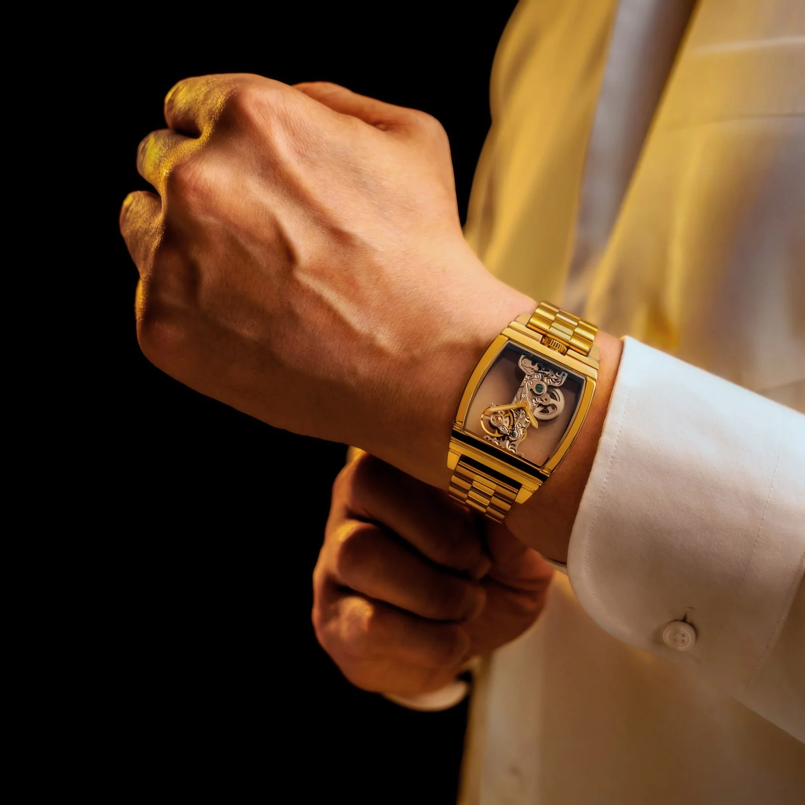 Discovery Wolver Bridge Mechanical Transparent / Stainless Steel | Transparent Dial - Image 4