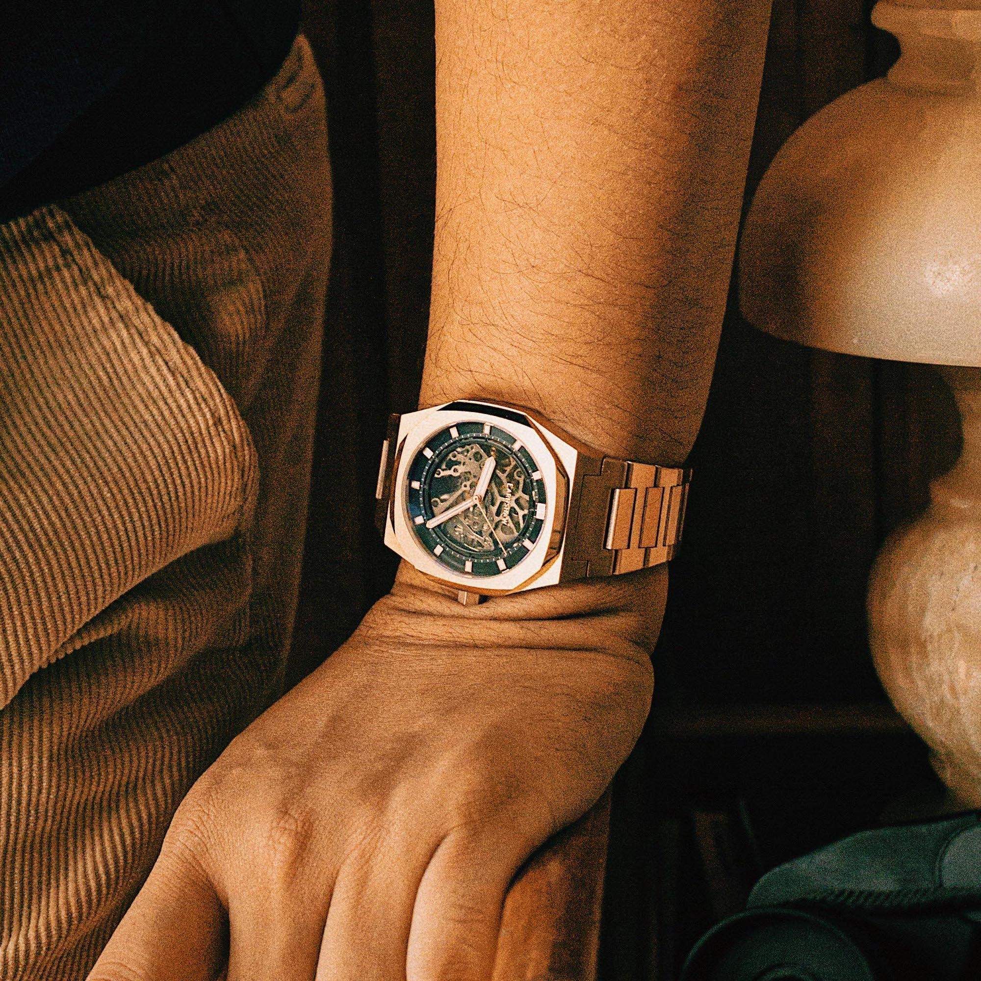 Drake Skeleton Automatic Black / Rose / Stainless Steel | Black Dial - Image 3