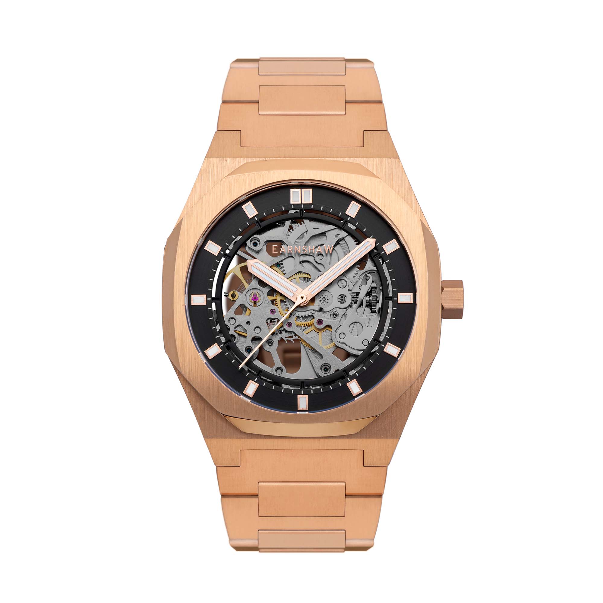Drake Skeleton Automatic Black / Rose / Stainless Steel | Black Dial - Image 5