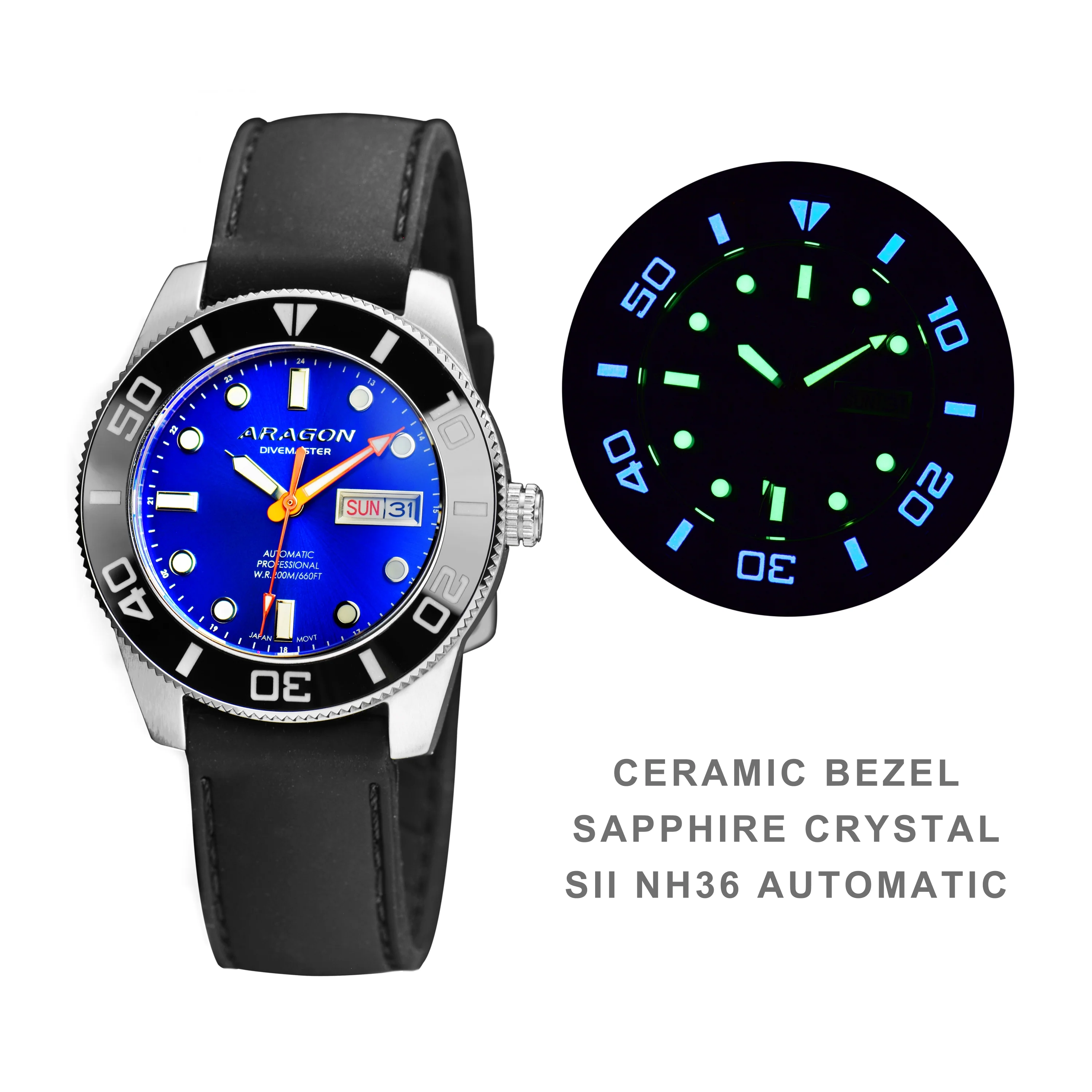 Divemaster 42 NH36 Automatic Blue Dial | Blue Dial Dial - Image 2