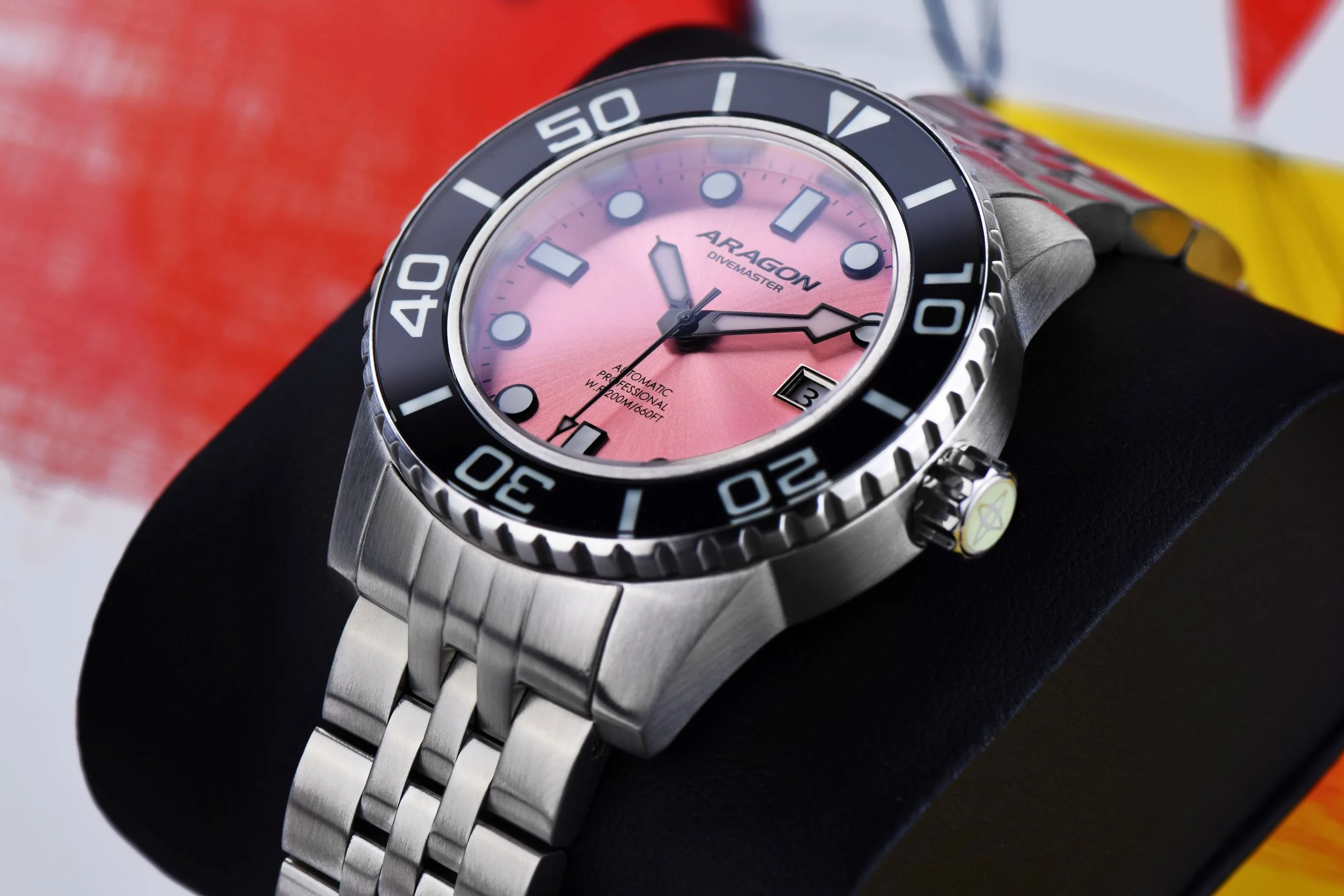 Divemaster 42 Swiss R150 Automatic Pink Dial | Pink Dial - Image 3