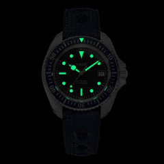 Diver 200M Automatic Bracelet Diving Watch - Blue | Black Dial - Image 2