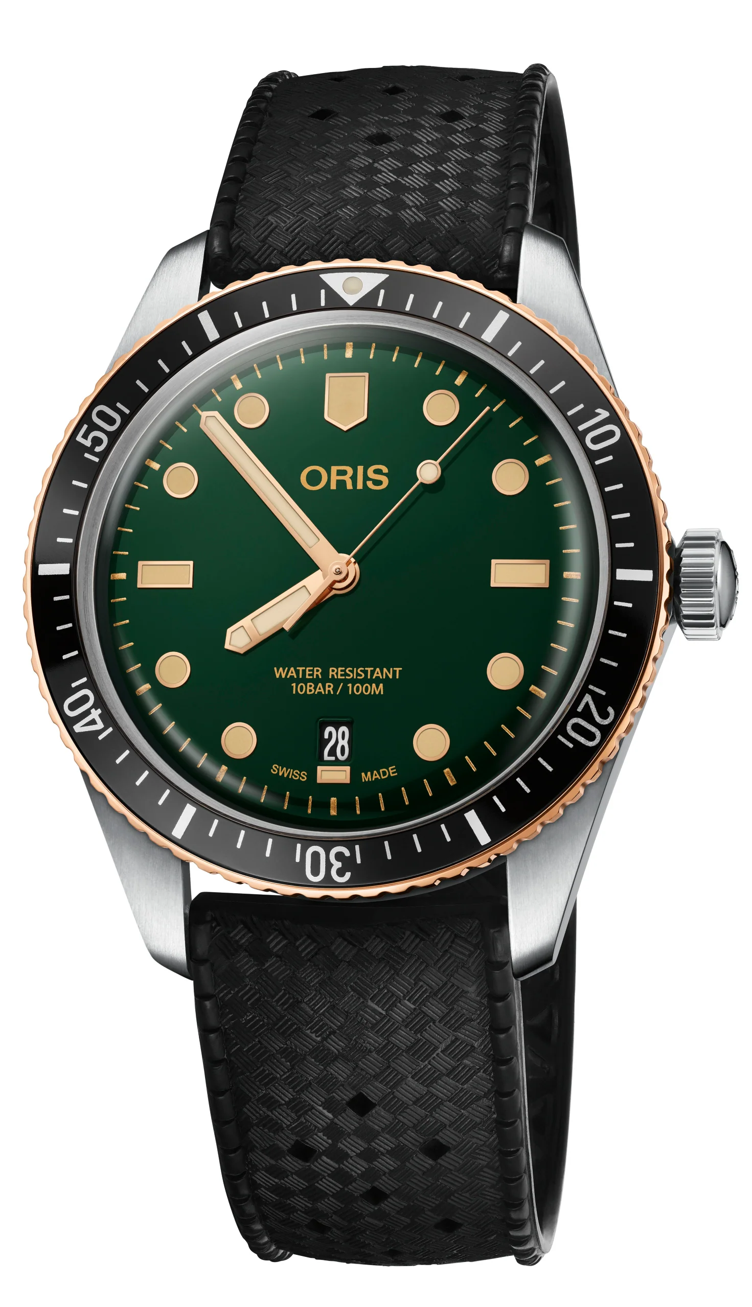 Diver Sixty Five Green dial / Black rubber | Green Dial