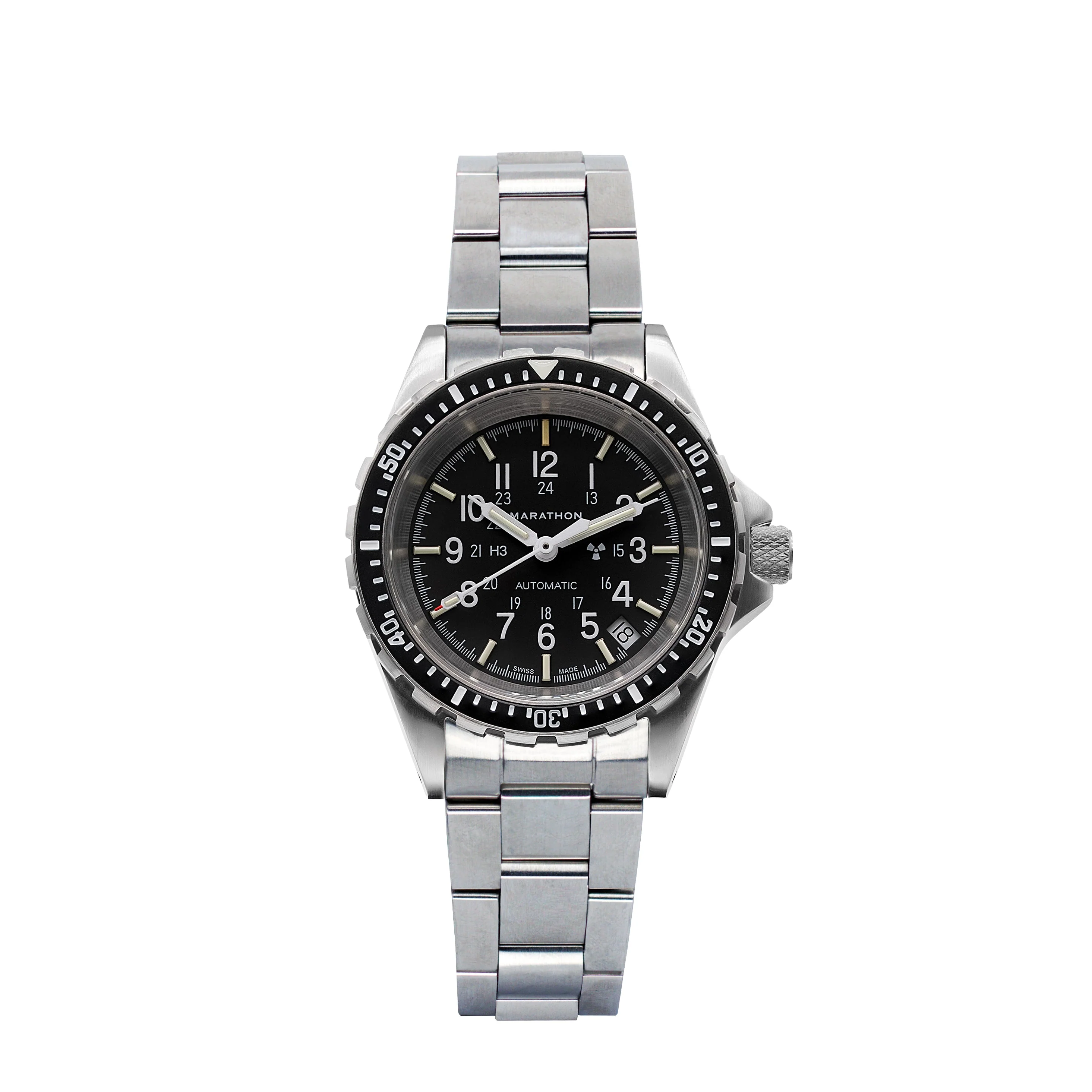 Divers Auto Medium Search and Rescue Black NGM/Steel Bracelet Matte Black Dial - Image 2