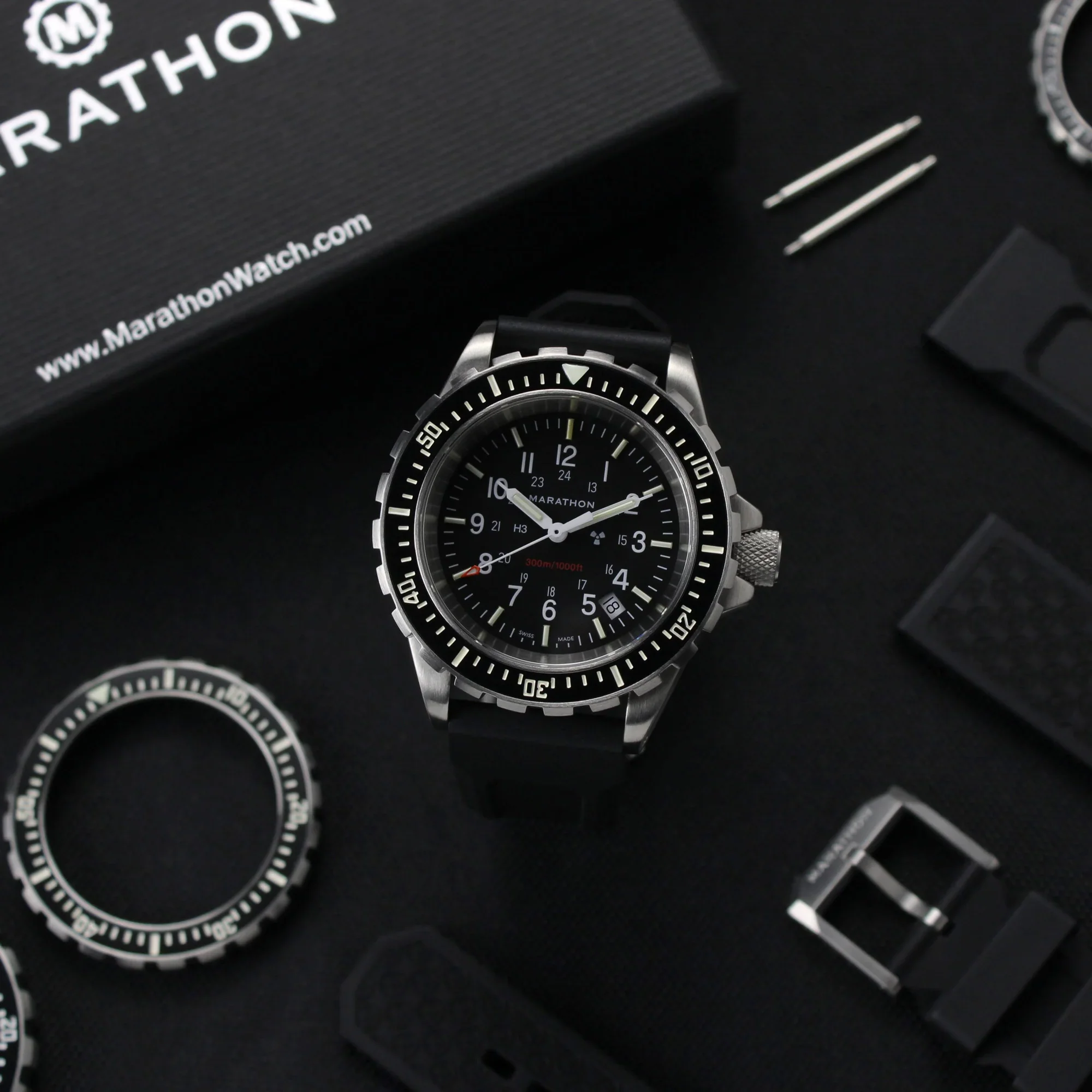 Dive SS/BKSS 3PC RUBBER (WW194007SS-0130) | Black Dial - Image 7