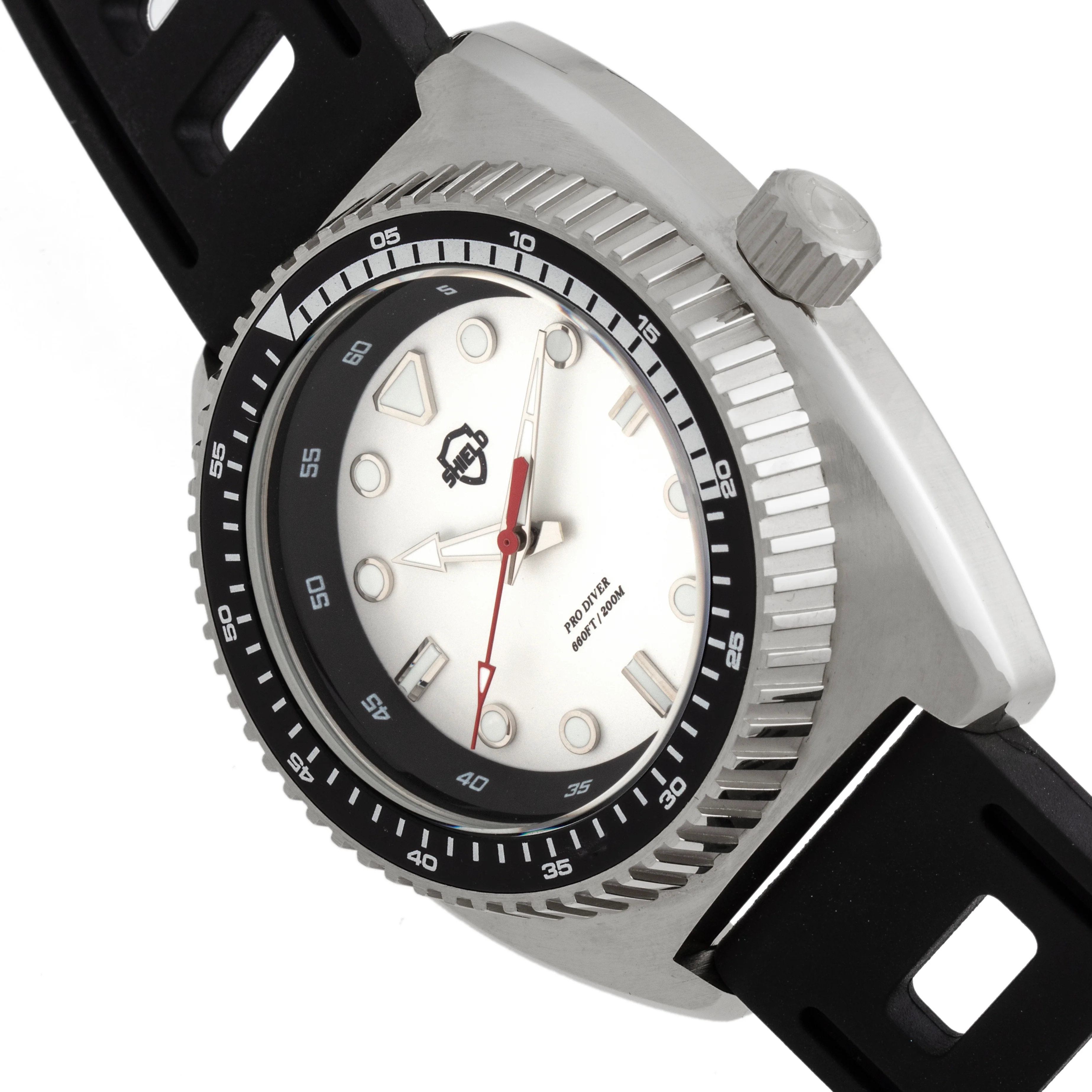 Dreyer Pro Diver 20ATM, Swiss Super Lume Silver/ | White Dial - Image 3