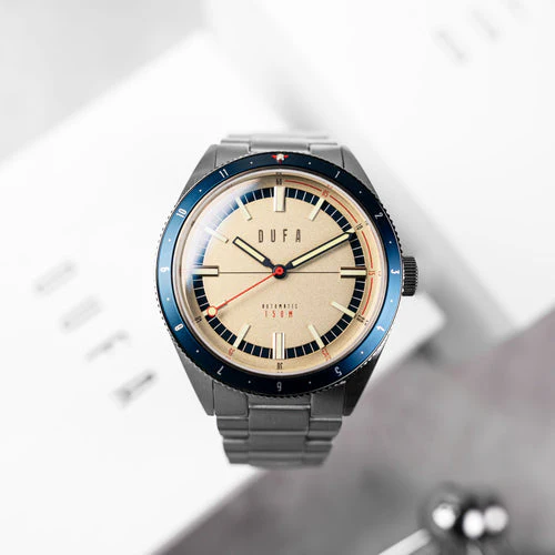 Dufa Freitaucher Automatic Cream / Stainless Steel | Cream Dial - Image 3