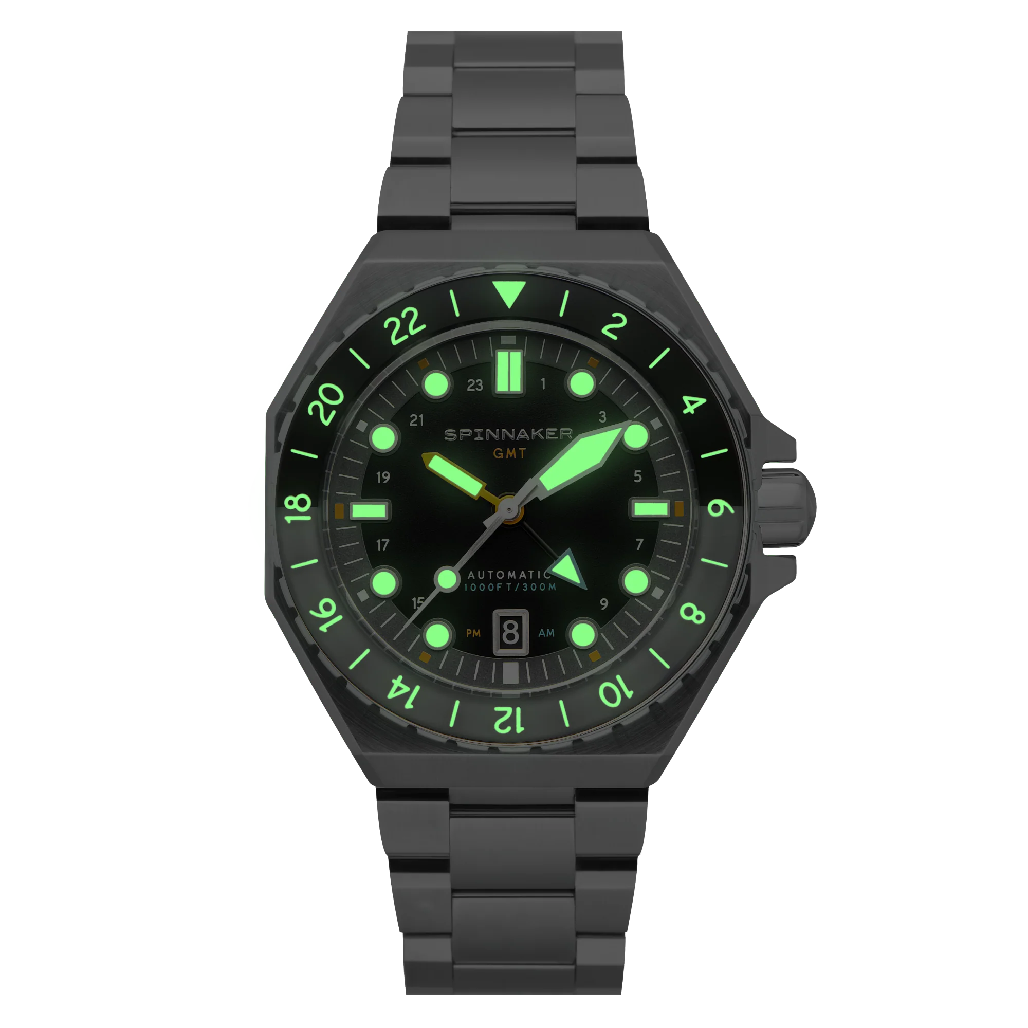 Dumas GMT Automatic Black/Stainless Steel | Black Dial - Image 3