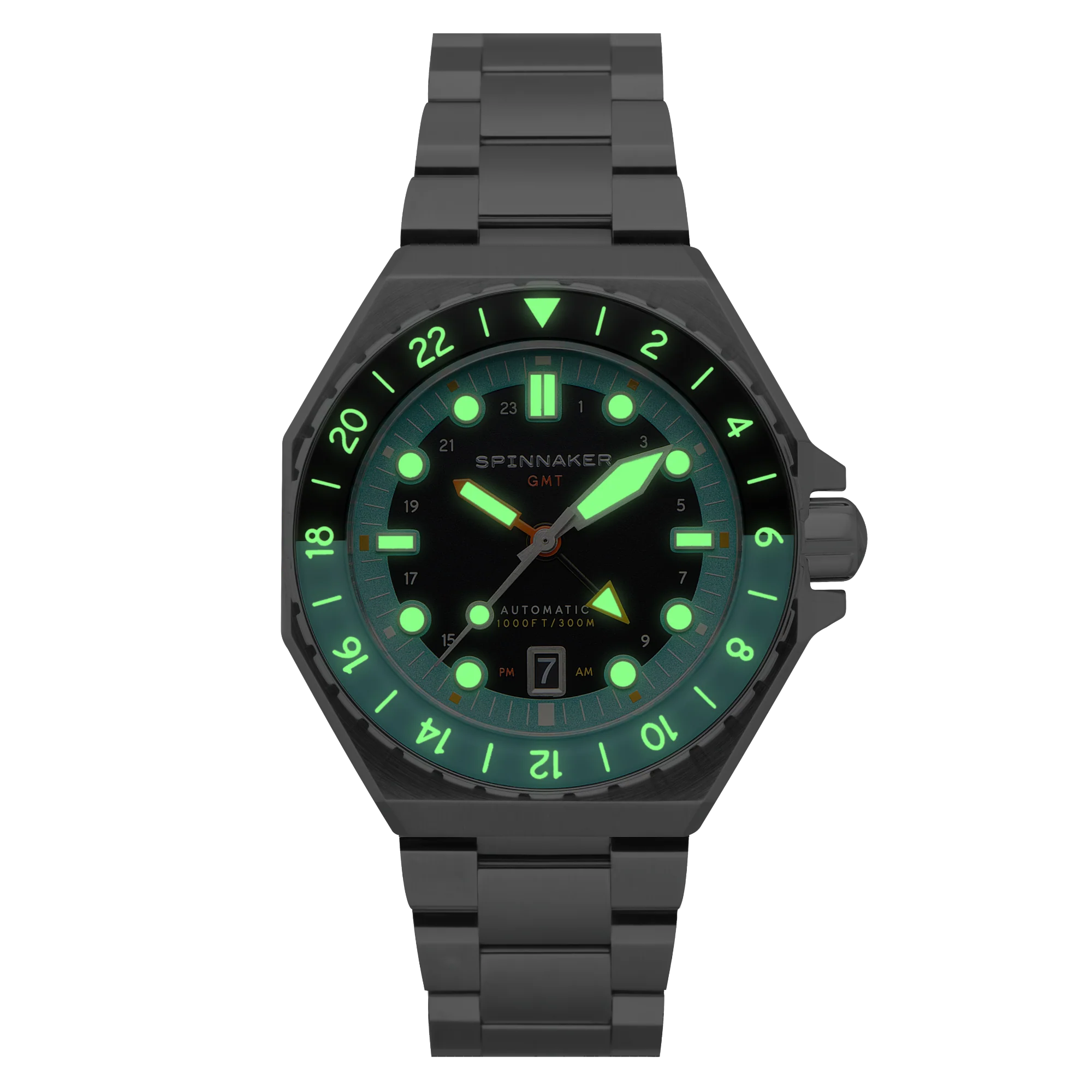 Dumas GMT Automatic Black / Stainless Steel | Black Dial - Image 3