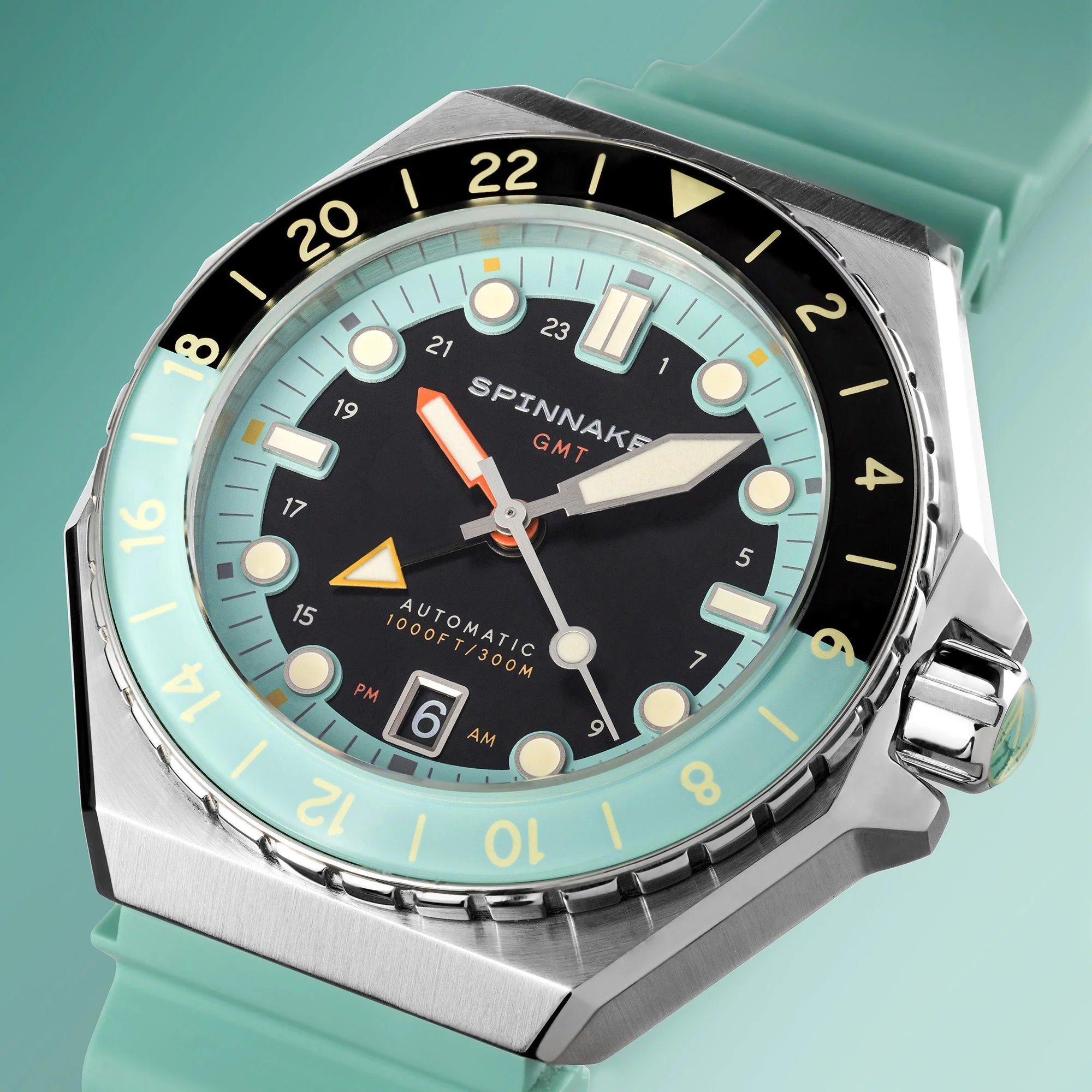 Dumas GMT Automatic Black / Stainless Steel | Black Dial - Image 6