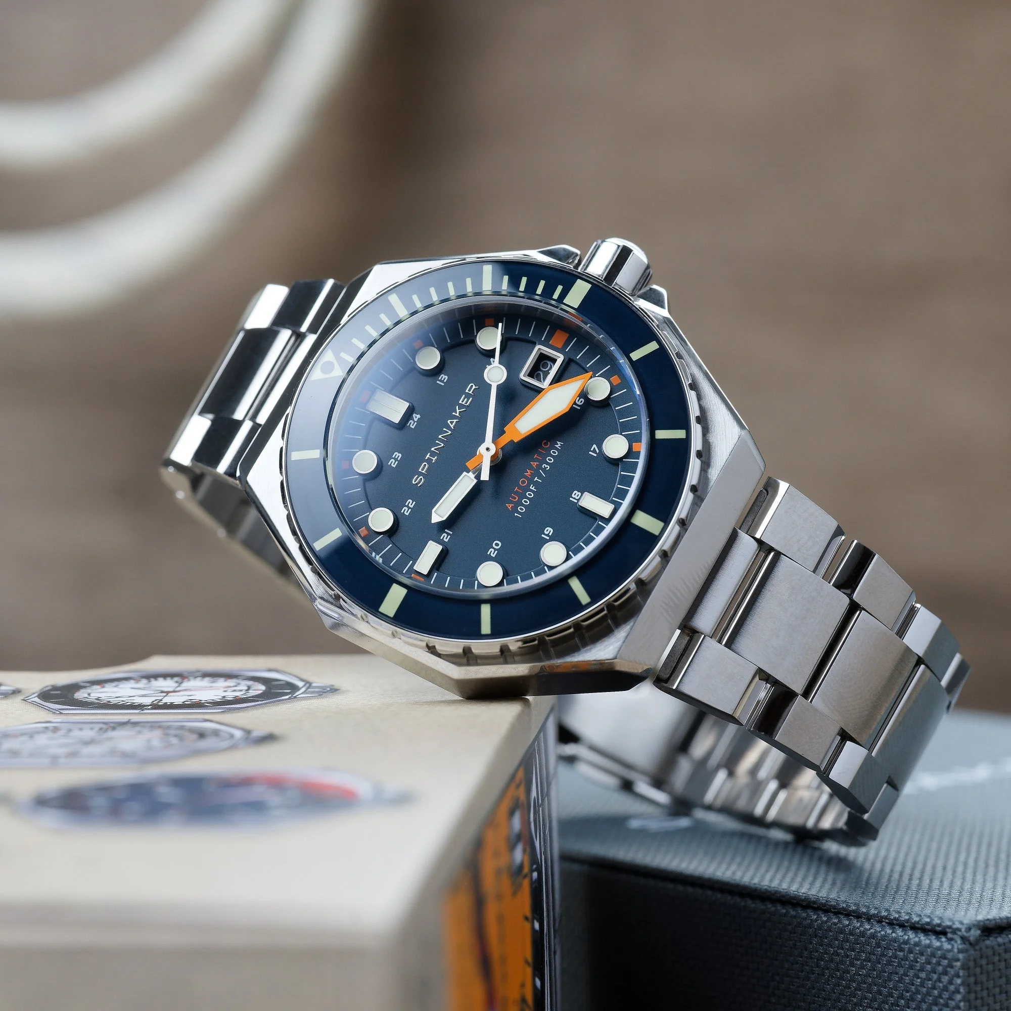 Dumas Blue / Orange / Stainless Steel | Blue Dial - Image 5