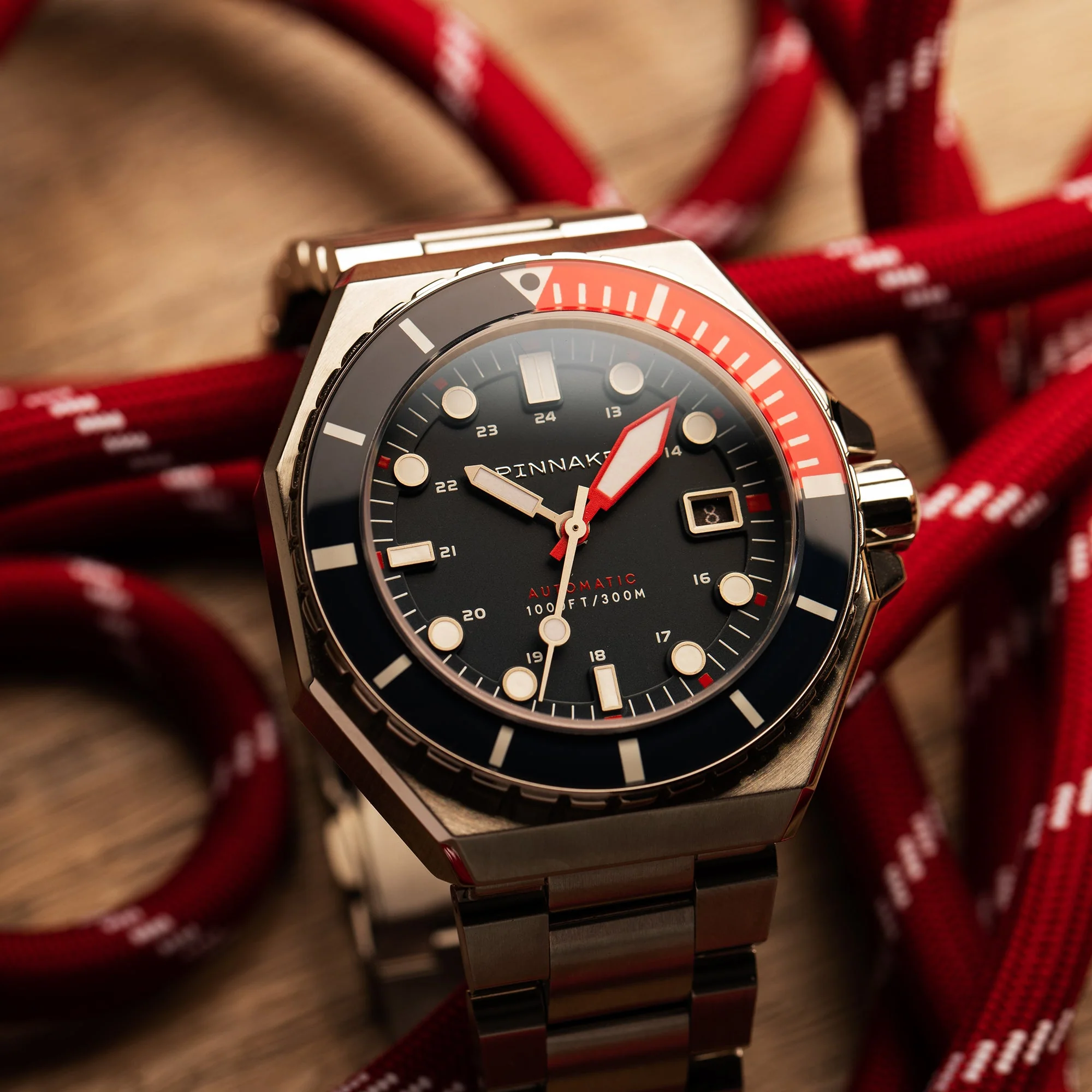 Dumas Blue Dial / Red / Stainless Steel | Blue Dial - Image 29