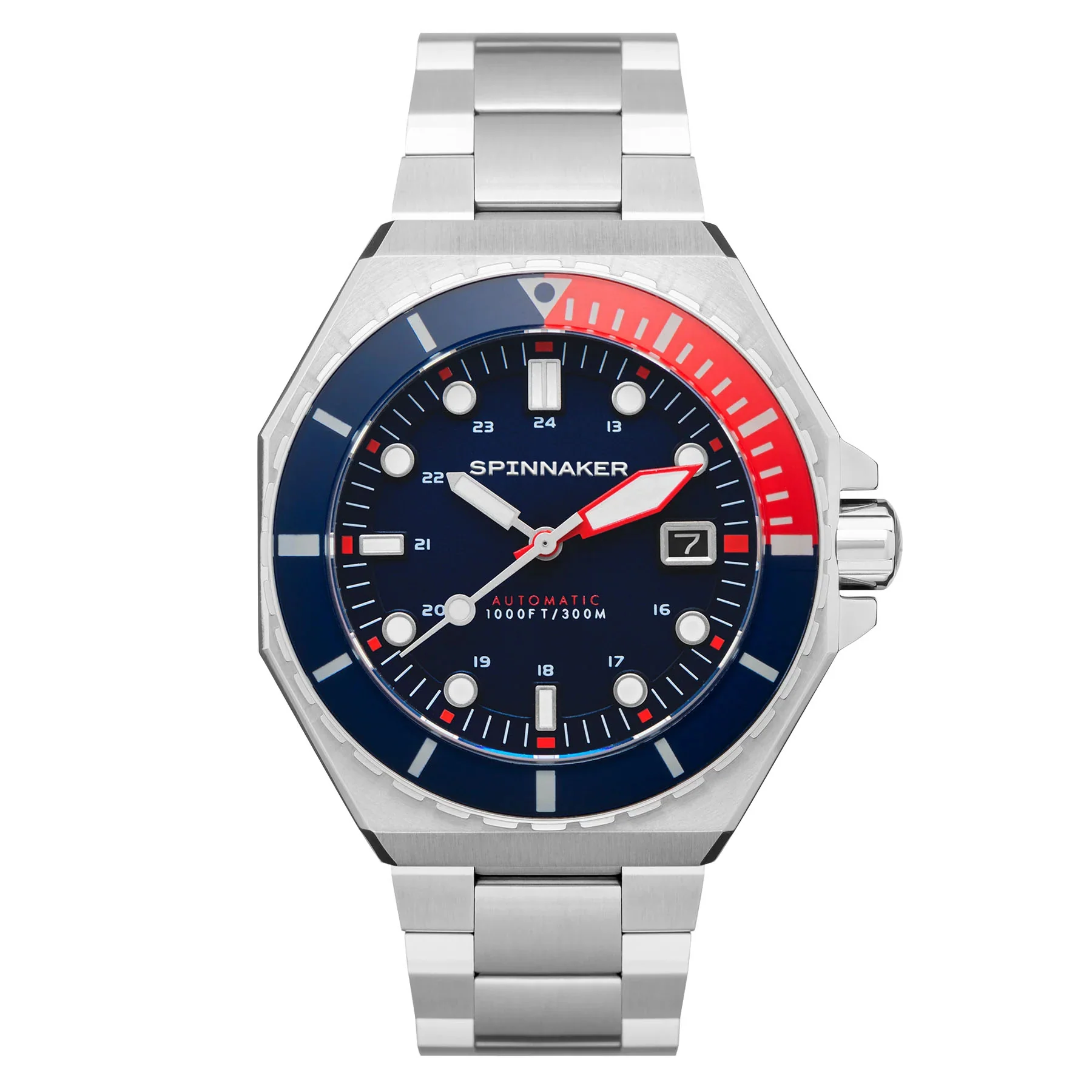 Dumas Blue Dial / Red / Stainless Steel | Blue Dial - Image 34