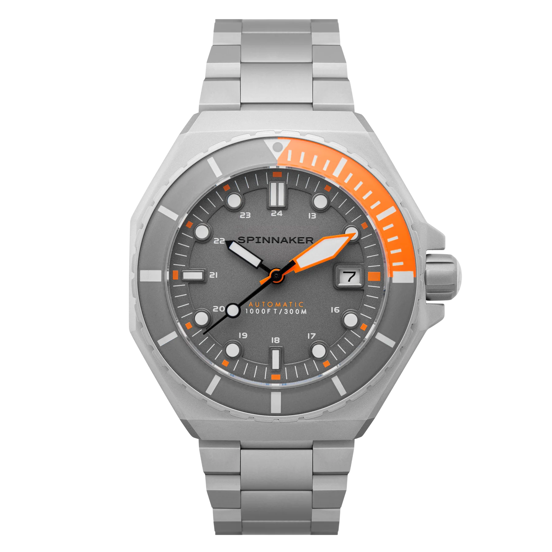 Dumas Gray Dial / Orange / Stainless Steel | Gray Dial - Image 10
