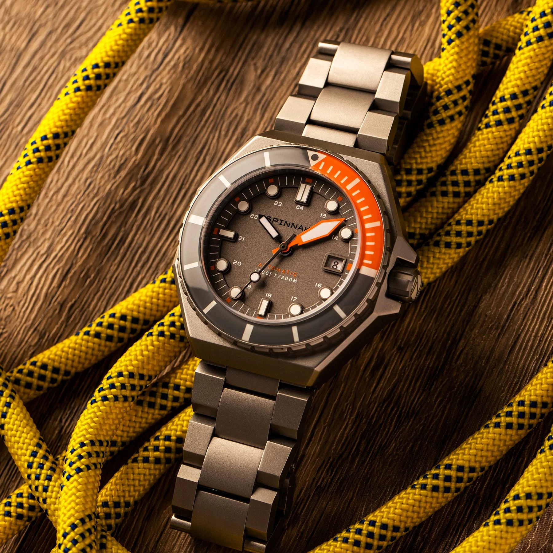 Dumas Gray Dial / Orange / Stainless Steel | Gray Dial - Image 20