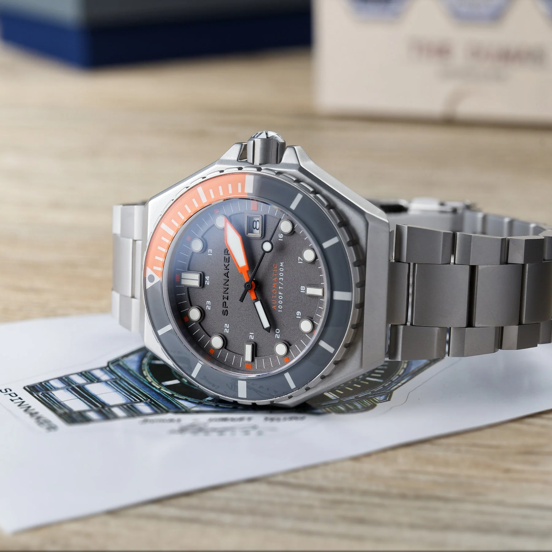 Dumas Gray Dial / Orange / Stainless Steel | Gray Dial - Image 22