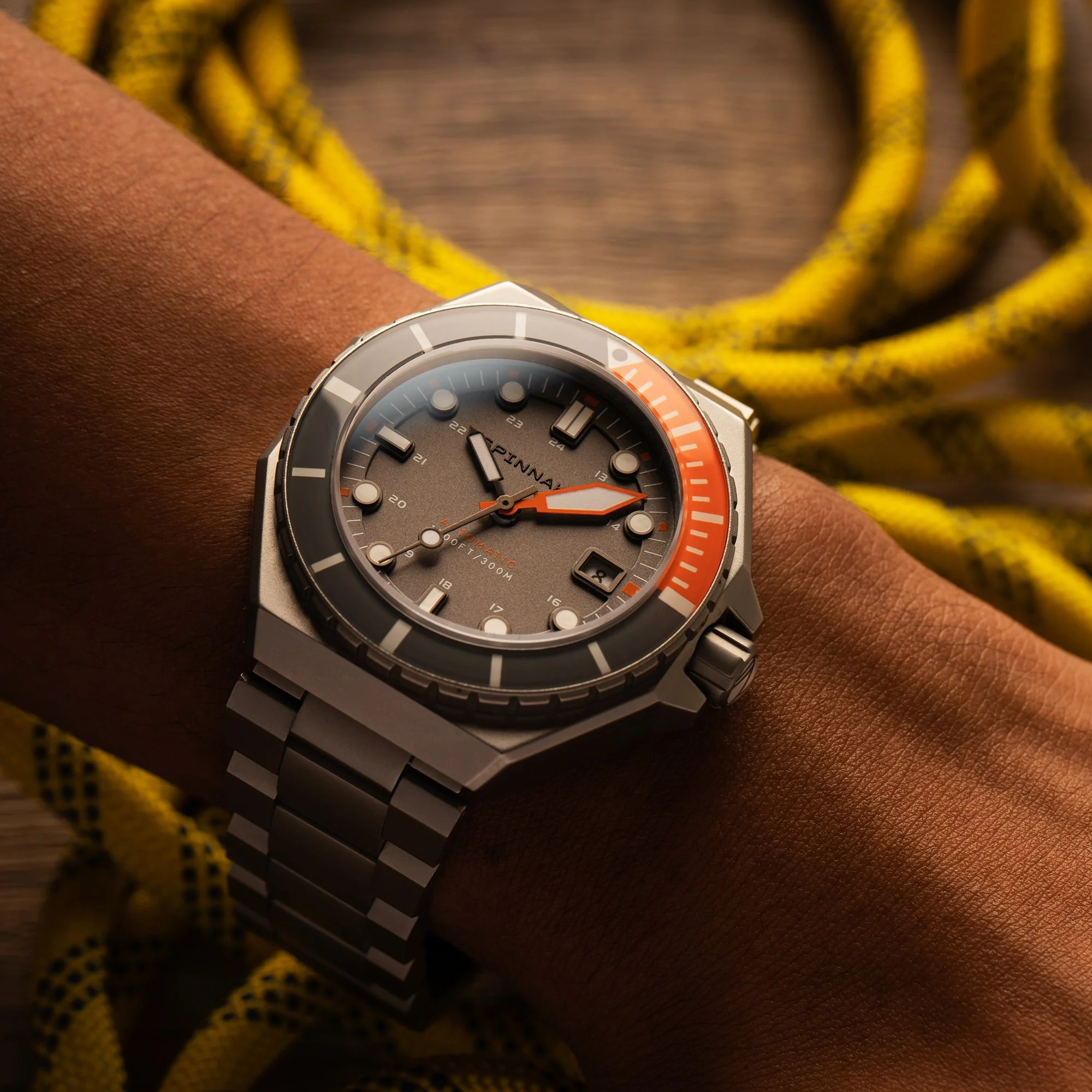 Dumas Gray Dial / Orange / Stainless Steel | Gray Dial - Image 3